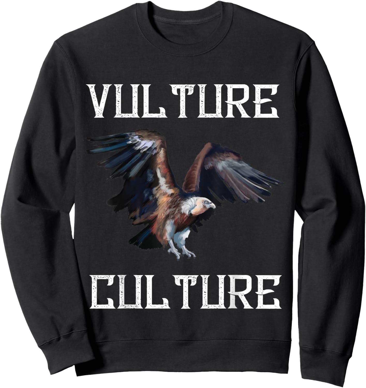 Vulture Culture Ornithology Turkey Vulture Bird Vulture Sweatshirt - Sweatshirt | Black