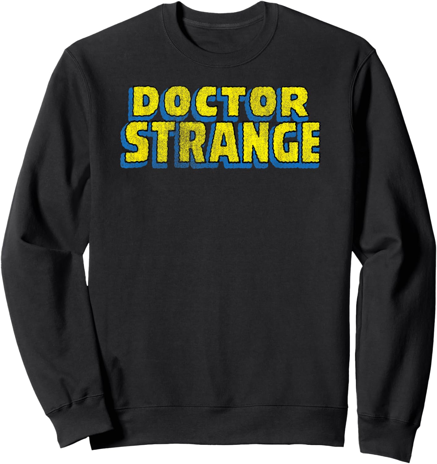 Marvel Doctor Strange Classic Distressed Logo Sweatshirt - Sweatshirt | Black