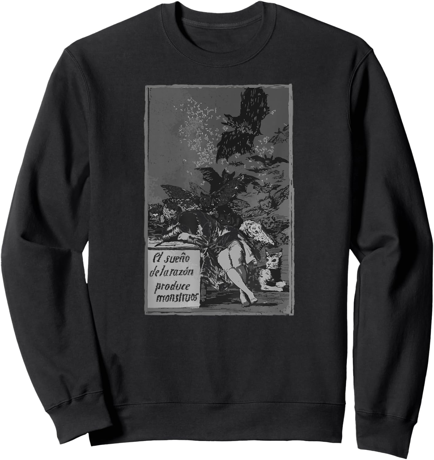 Spanish Francisco Goya Sleep of Reason Sweatshirt - Sweatshirt | Black