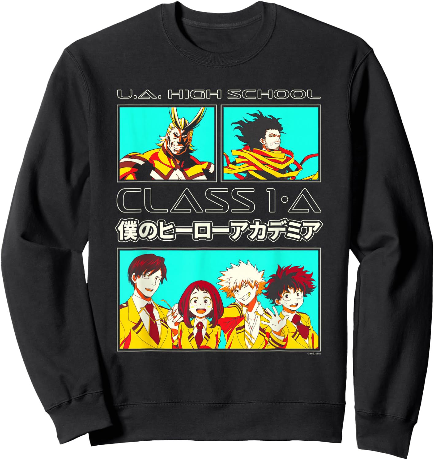 My Hero Academia Class 1-A Students Anime Sweatshirt - Sweatshirt | Black