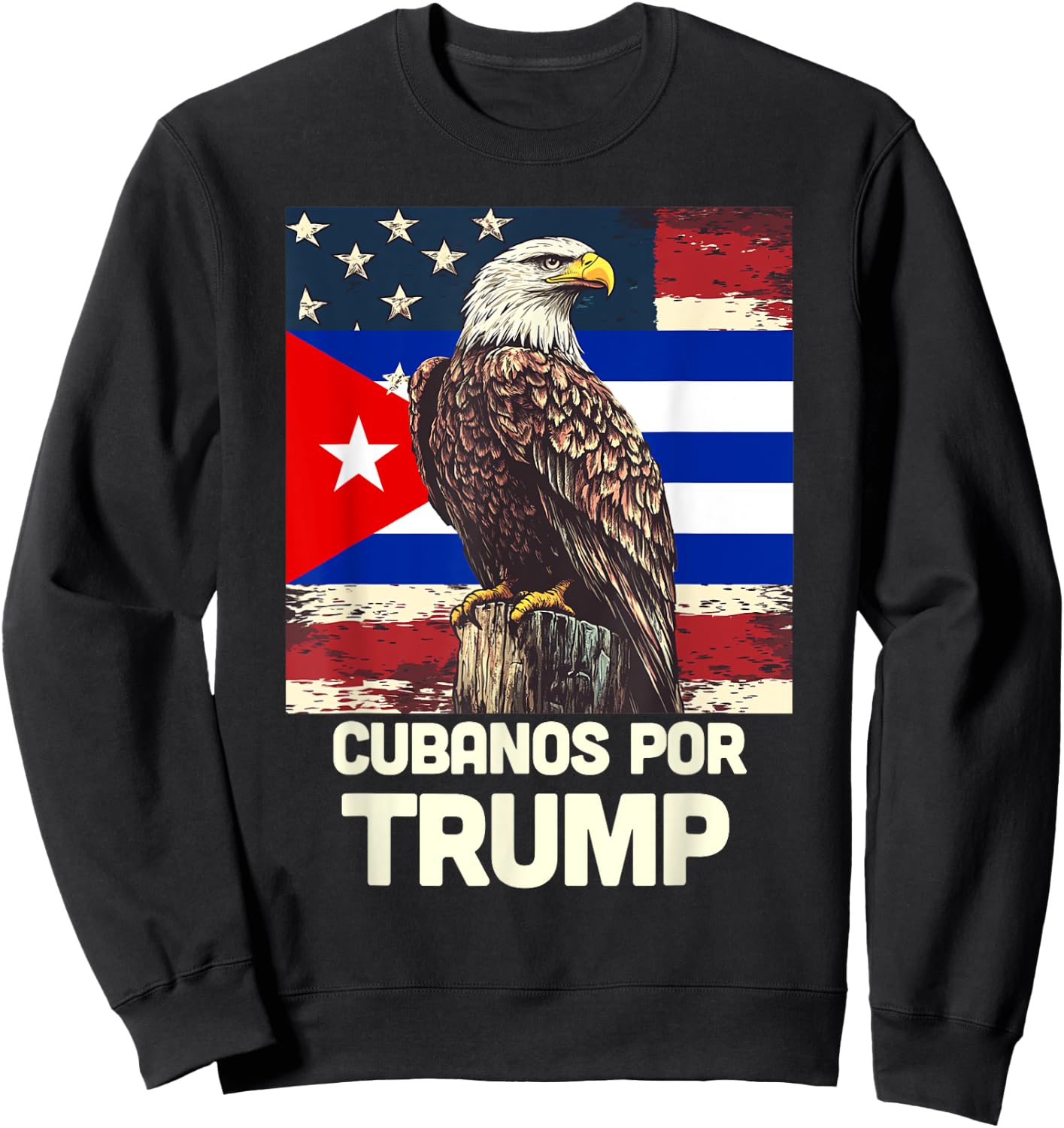 Cubanos Por Trump Sweatshirt - Sweatshirt | Black