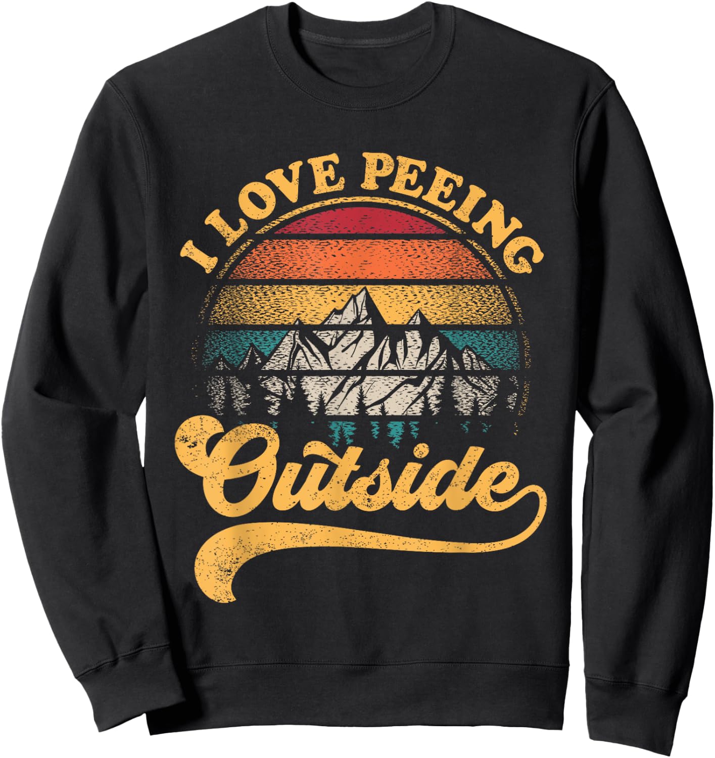 Funny Hiking Camping Sweatshirt - Sweatshirt | Black
