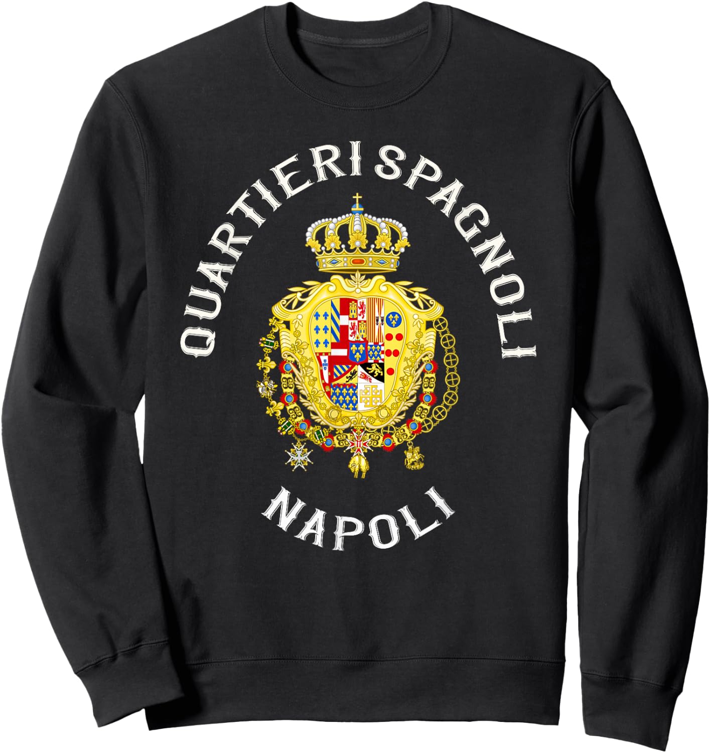 Quartieri Spagnoli Napoli Avvocata Montecalvario Sweatshirt - Sweatshirt | Black