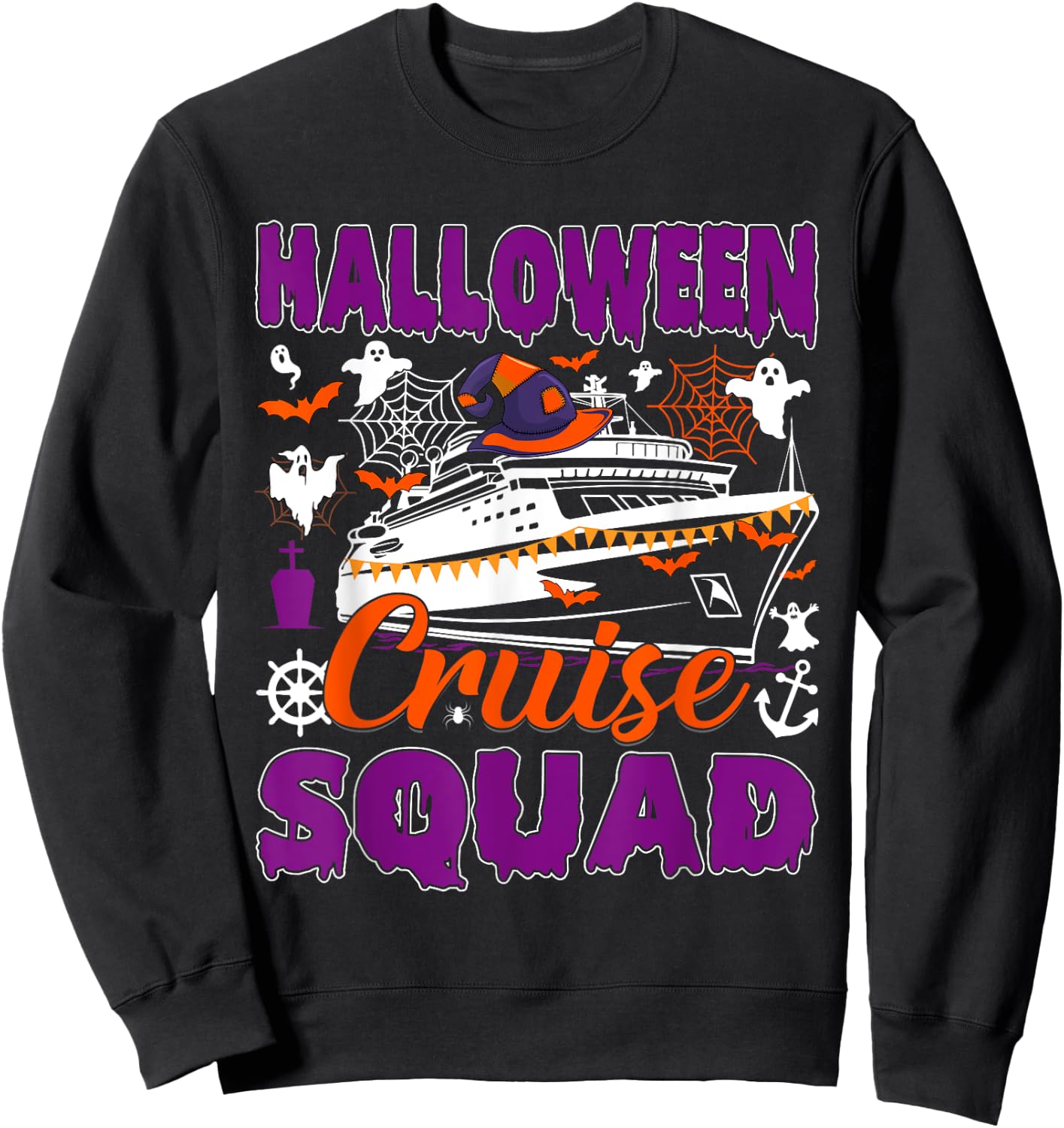 Family Cruise 2024 Family Matching Halloween Cruise 2024 Sweatshirt - Sweatshirt | Black