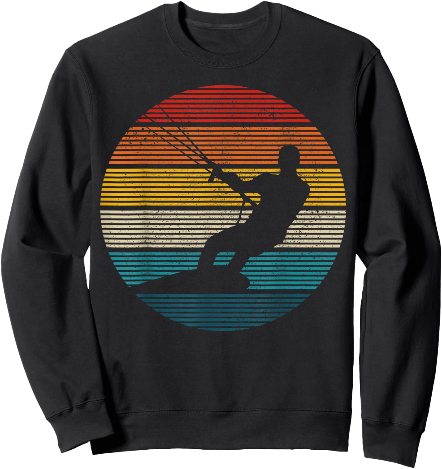 Kitesurfing Kiteboarding Kitesurfing Vintage Gift Sweatshirt - Sweatshirt | Black