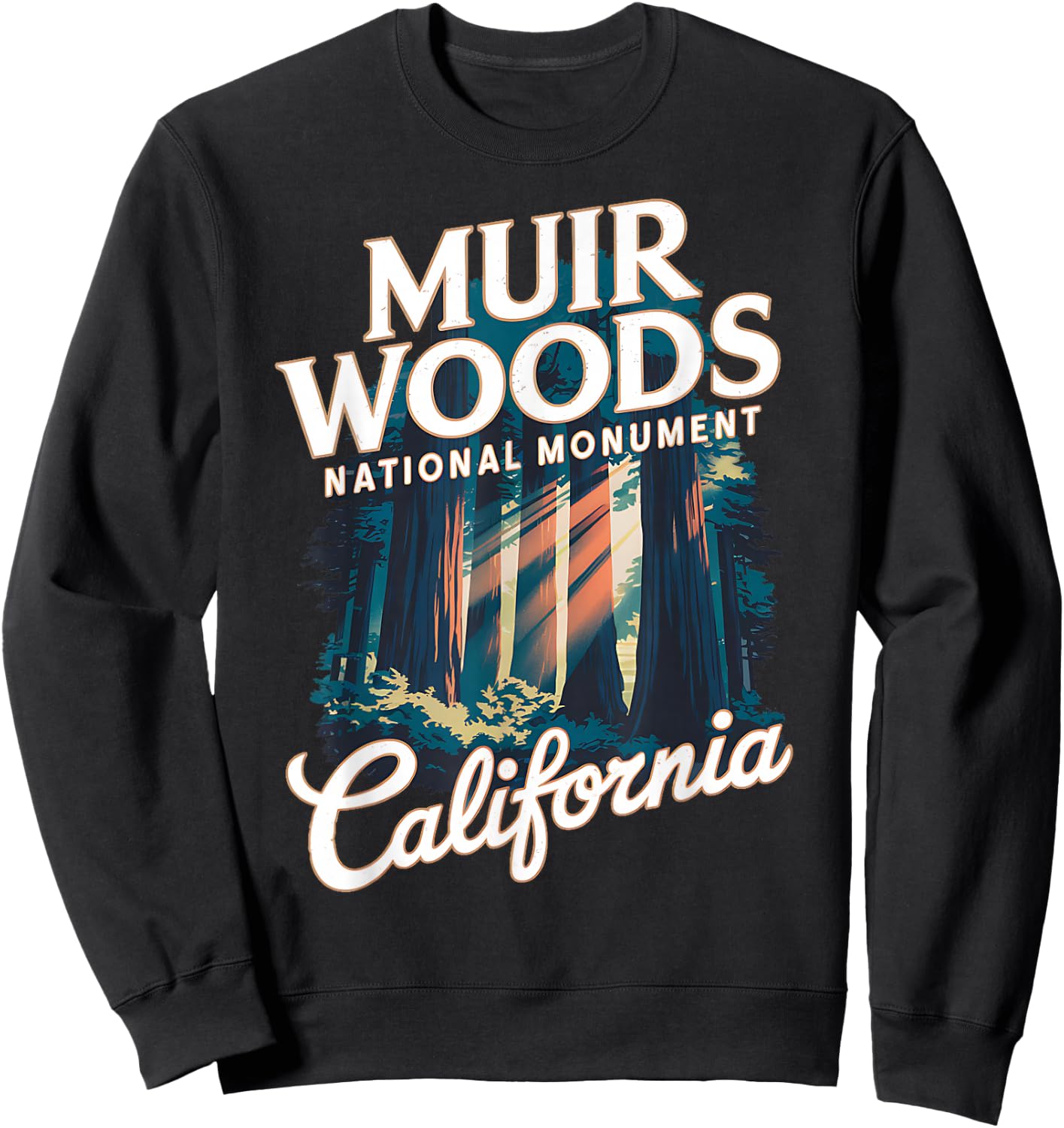 Explore the Stunning Beauty of Muir Woods California Sweatshirt - Sweatshirt | Black