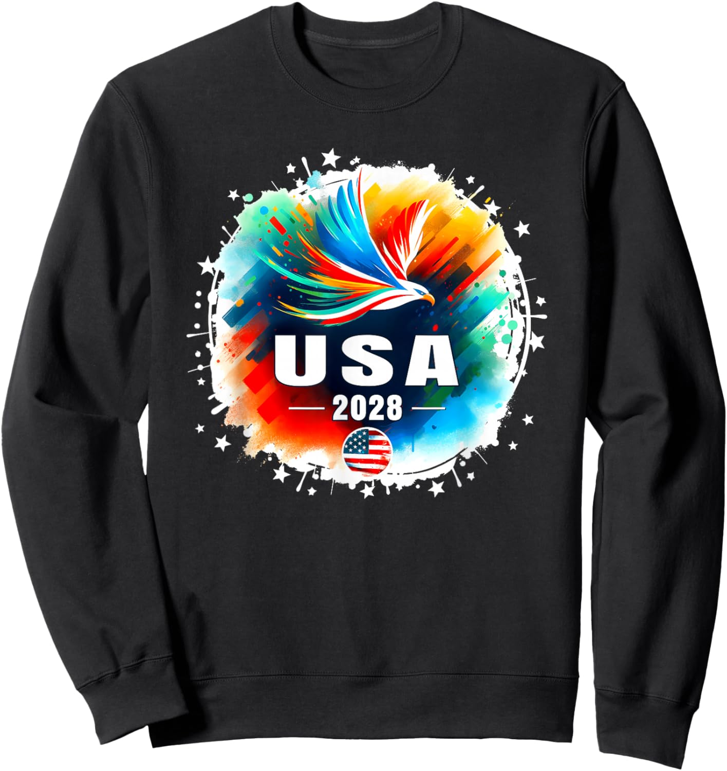USA 2028 Go United States Sport USA Team 2028 USA Sweatshirt - Sweatshirt | Black