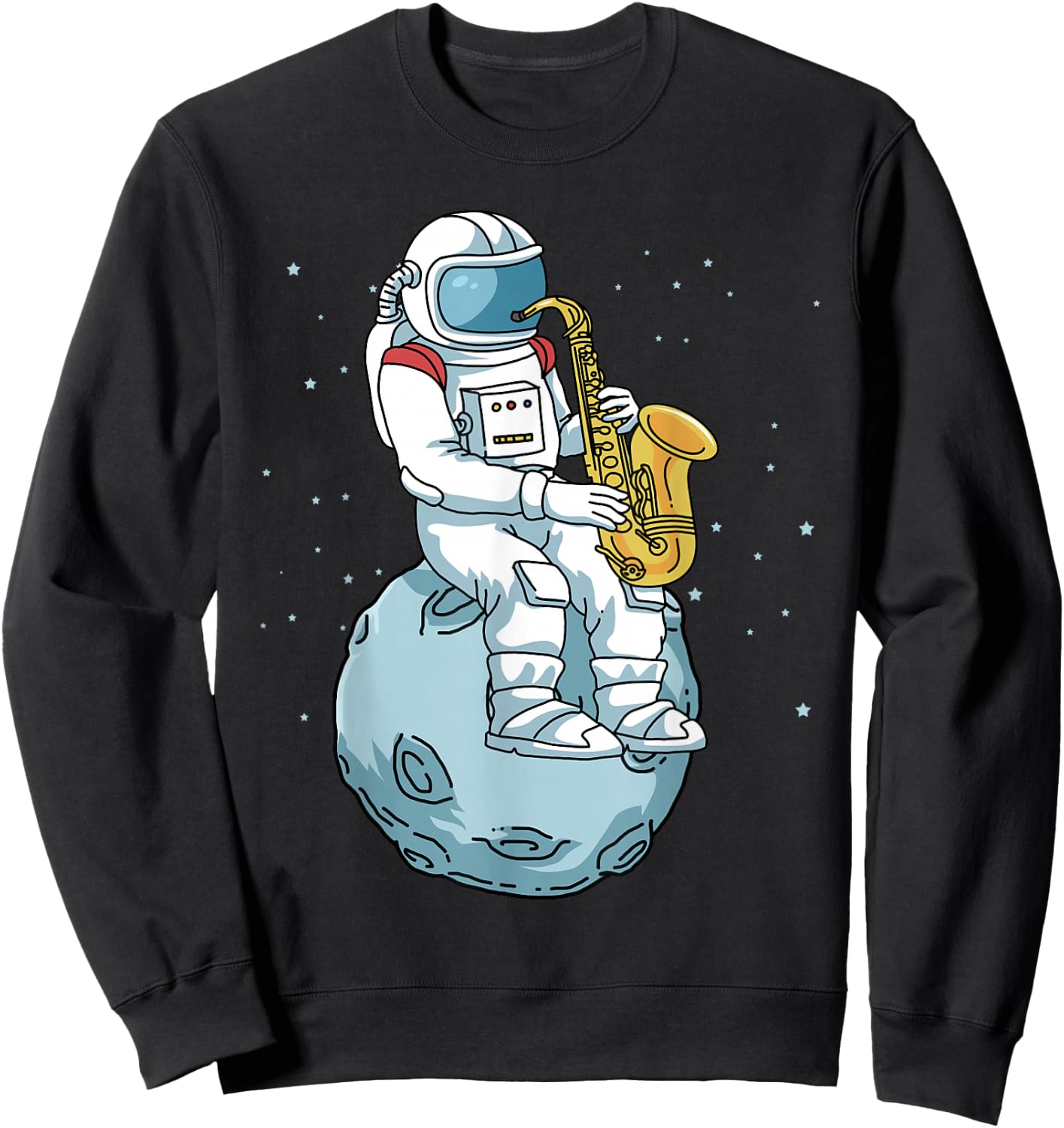 Saxophone Shirt Men Women Saxophonist Gifts Jazz Music Sweatshirt - Sweatshirt | Black