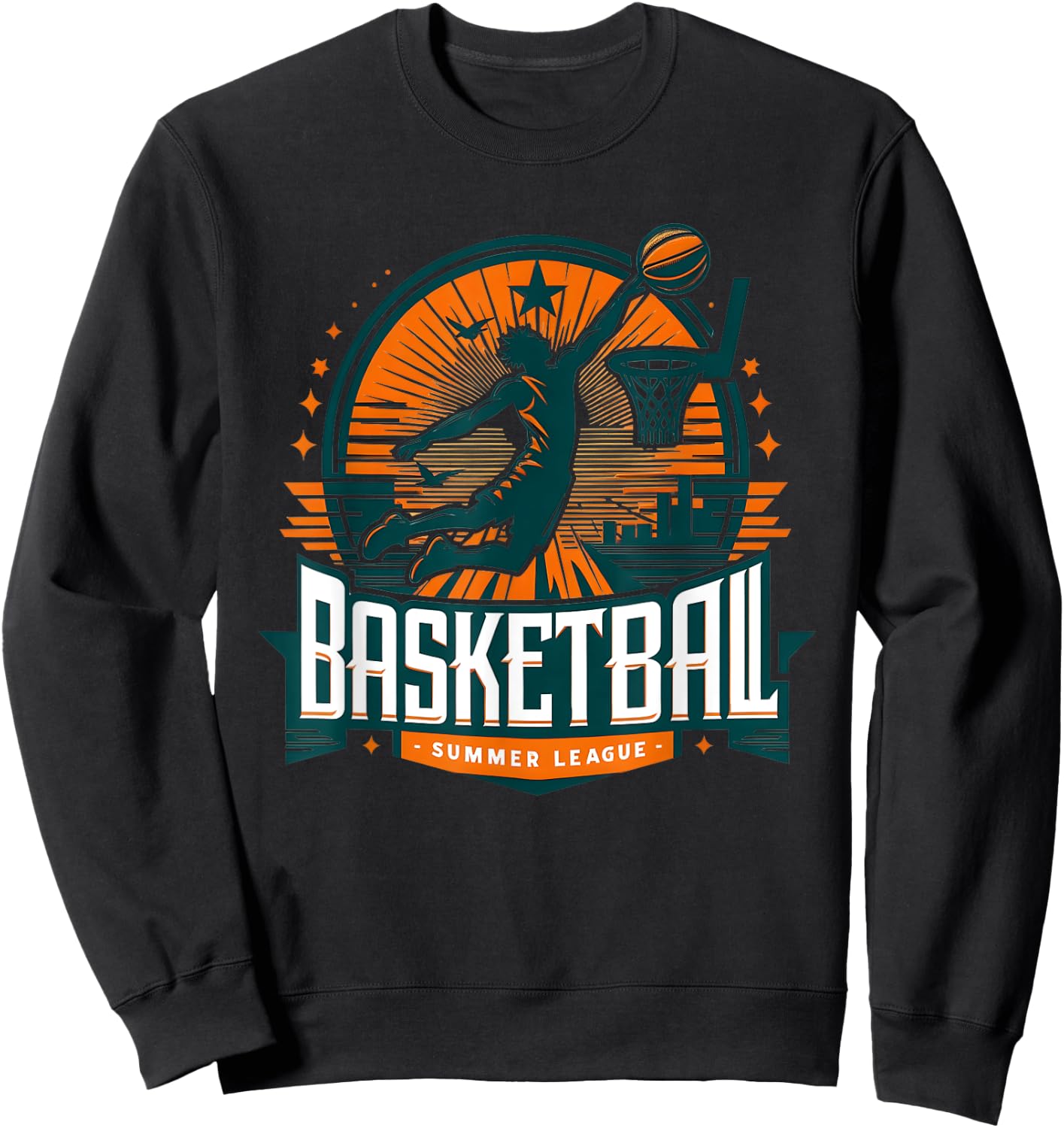 Basketball USA - Summer League Basketball Lover Women Kids Sweatshirt - Sweatshirt | Black