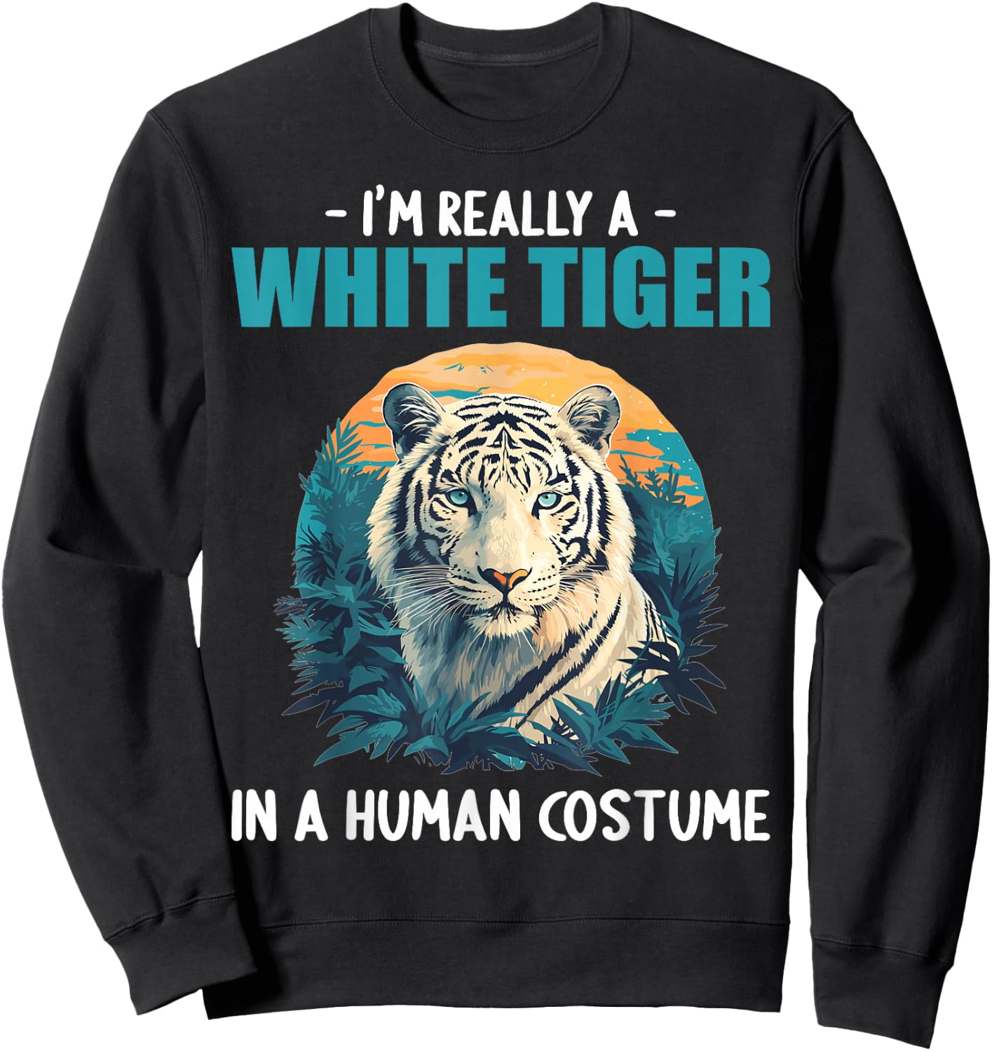 White Tigers White Tiger Sweatshirt - Sweatshirt | Black