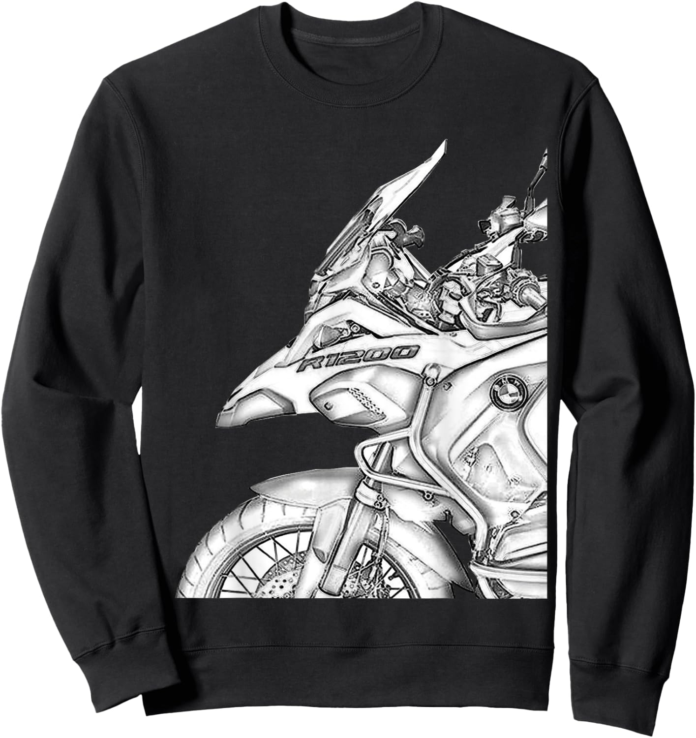 1250 GS Adventure Vintage Bike Enduro Shirt Motorcycle Sweatshirt - Sweatshirt | Black