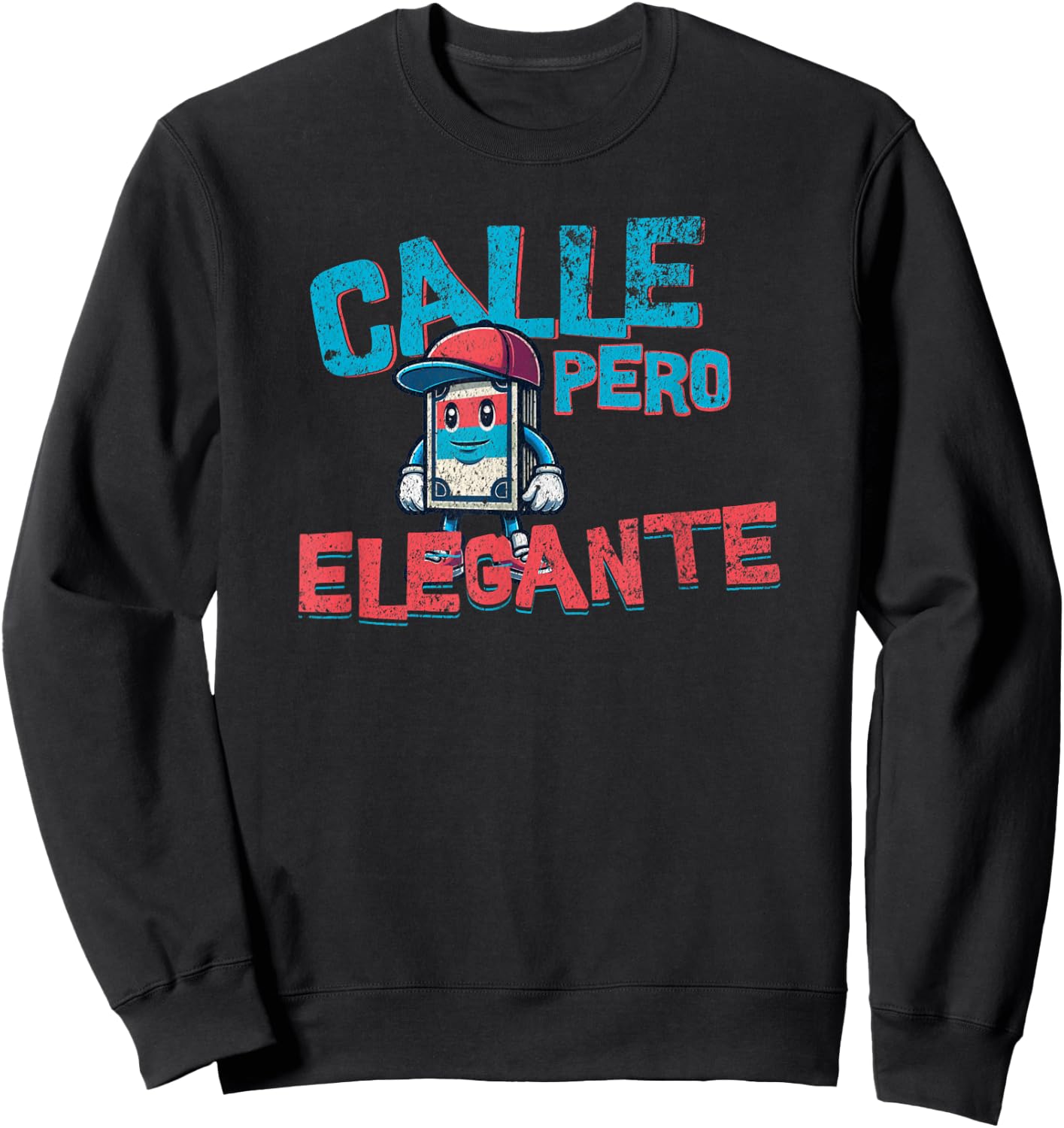 Reggaeton Viejo I Love regeton Old Classic 90s Vintage 2000s Sweatshirt - Sweatshirt | Black