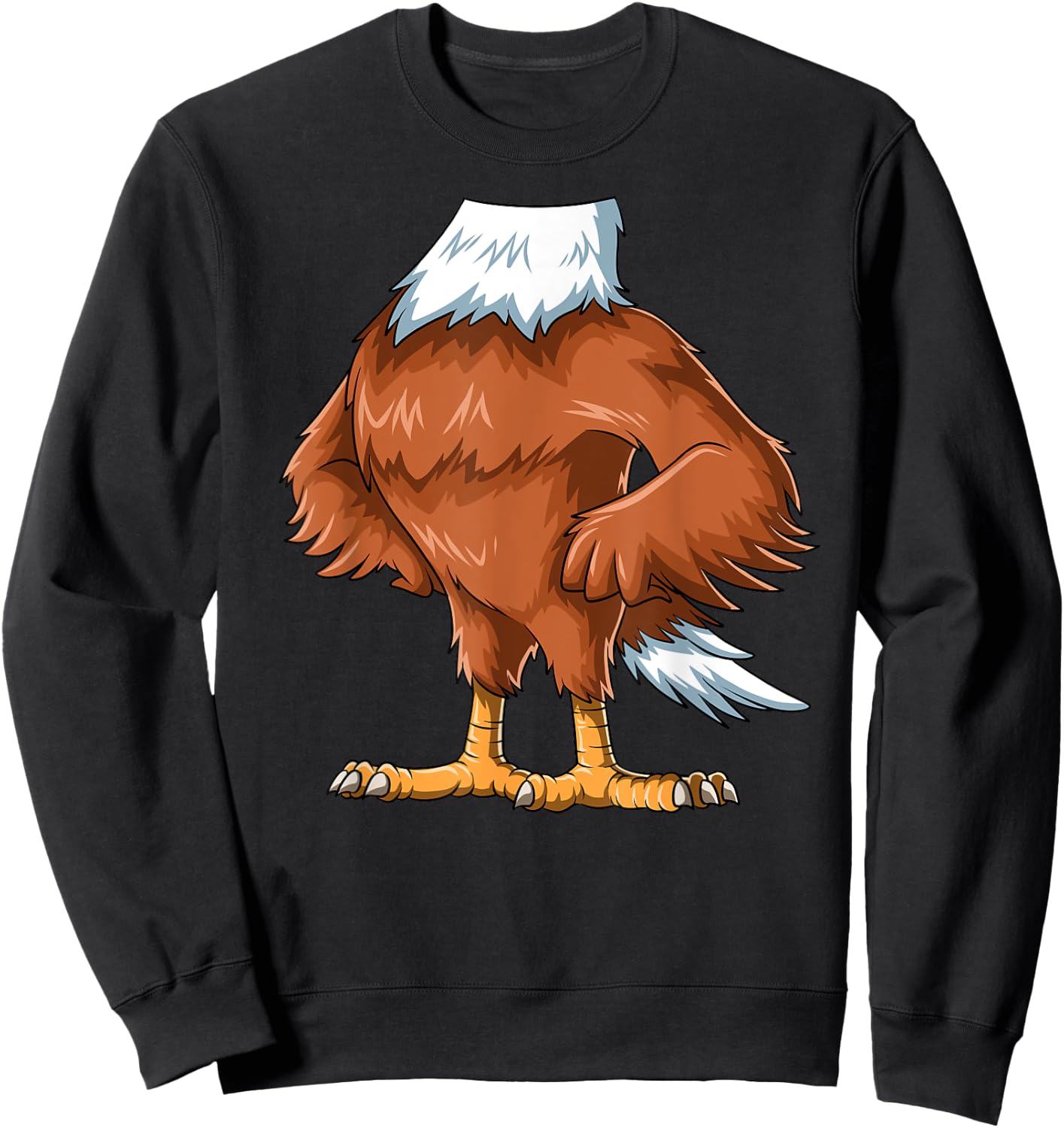 Easy Eagle Costume Eagle Body Headless Eagle Costume Sweatshirt - Sweatshirt | Black