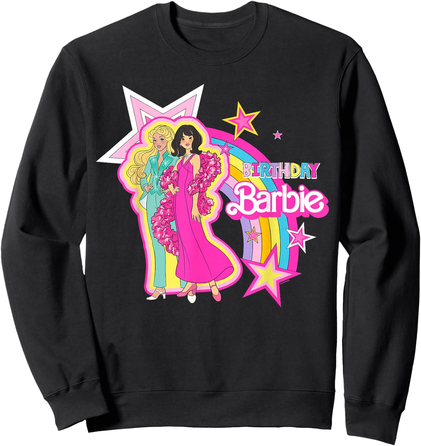 Barbie - Birthday Barbie Rainbow Sweatshirt - Sweatshirt | Black