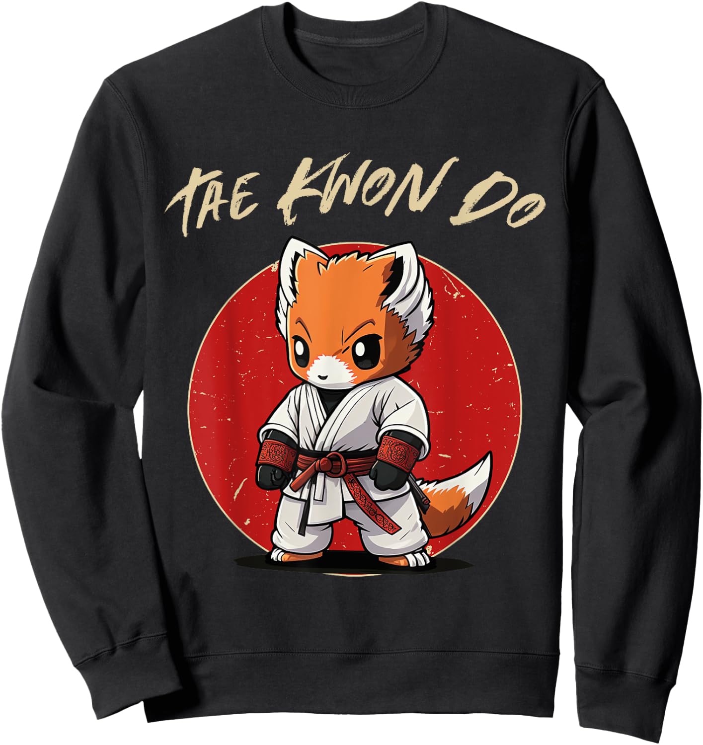 Fox Taekwondo - Funny TKD Korean Martial Arts Sweatshirt - Sweatshirt | Black