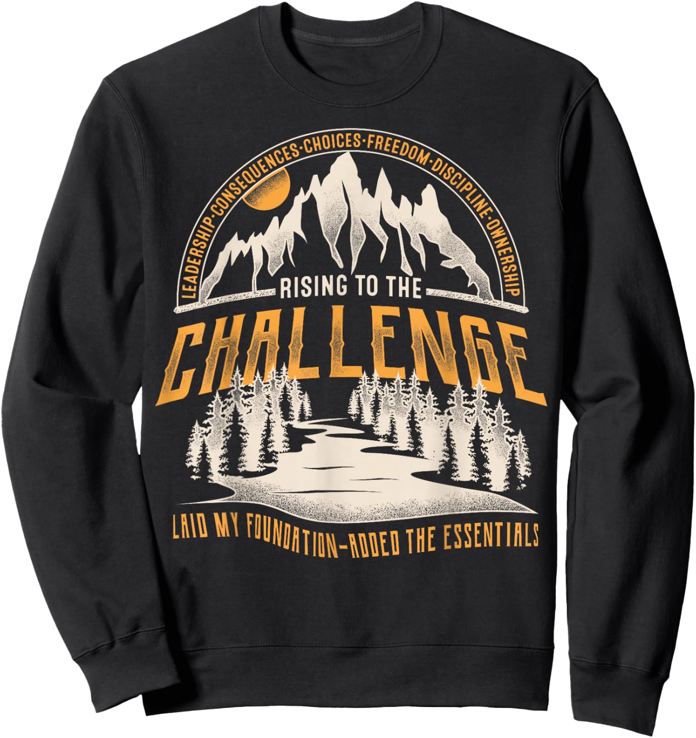 Vintage Rising to the Challenge Classical Conversations Mom Sweatshirt - Sweatshirt | Black