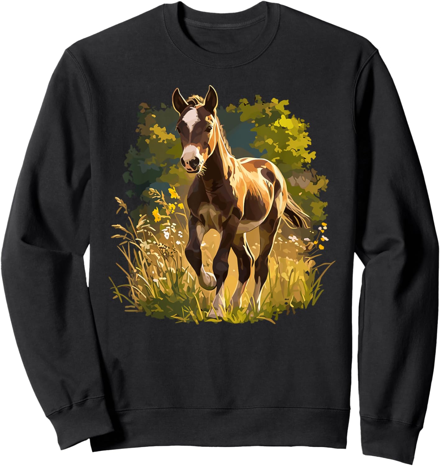 Horses Horse Sweatshirt - Sweatshirt | Black