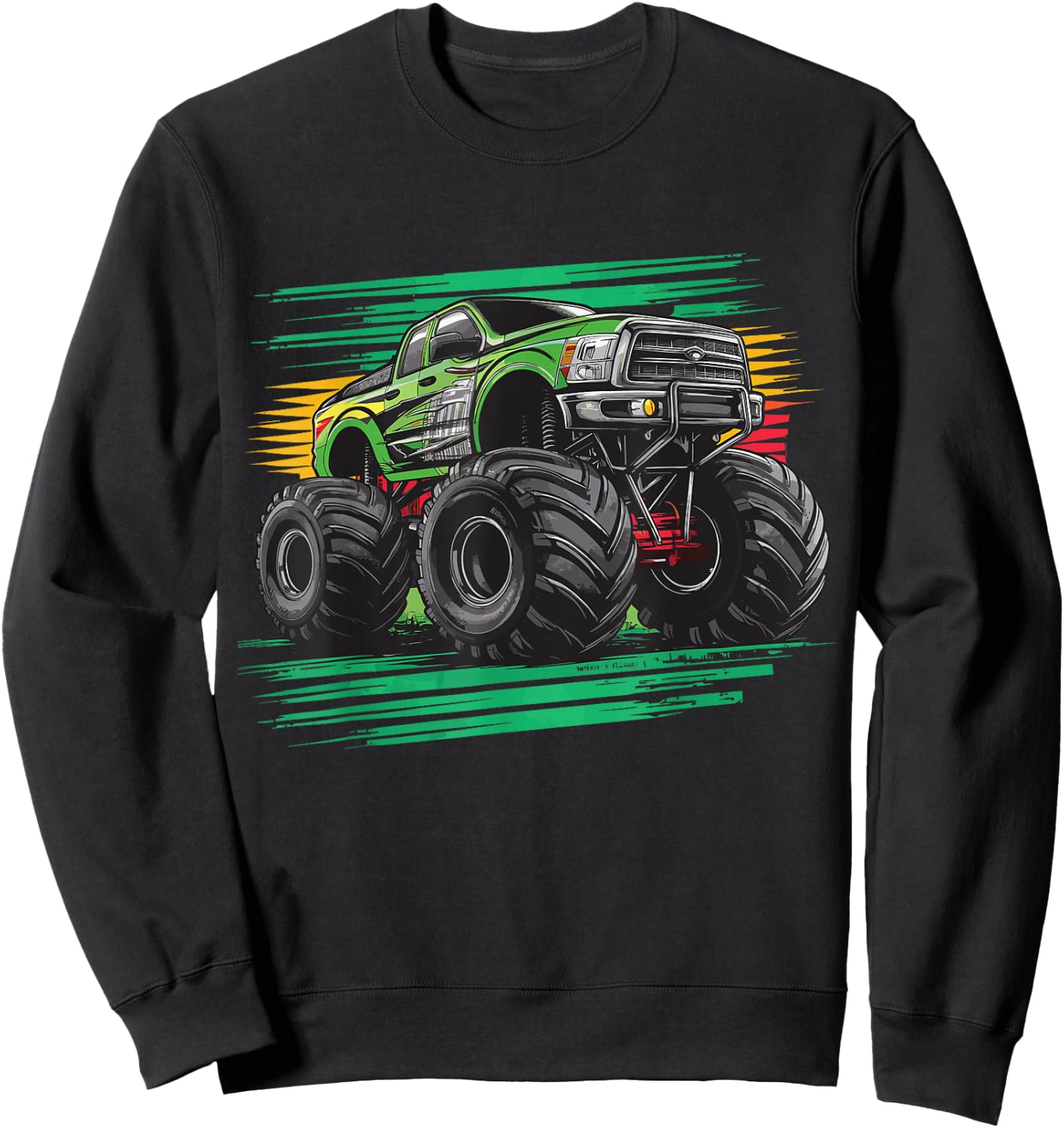 Monster Truck for toddlers Youth & Adults Sweatshirt - Sweatshirt | Black