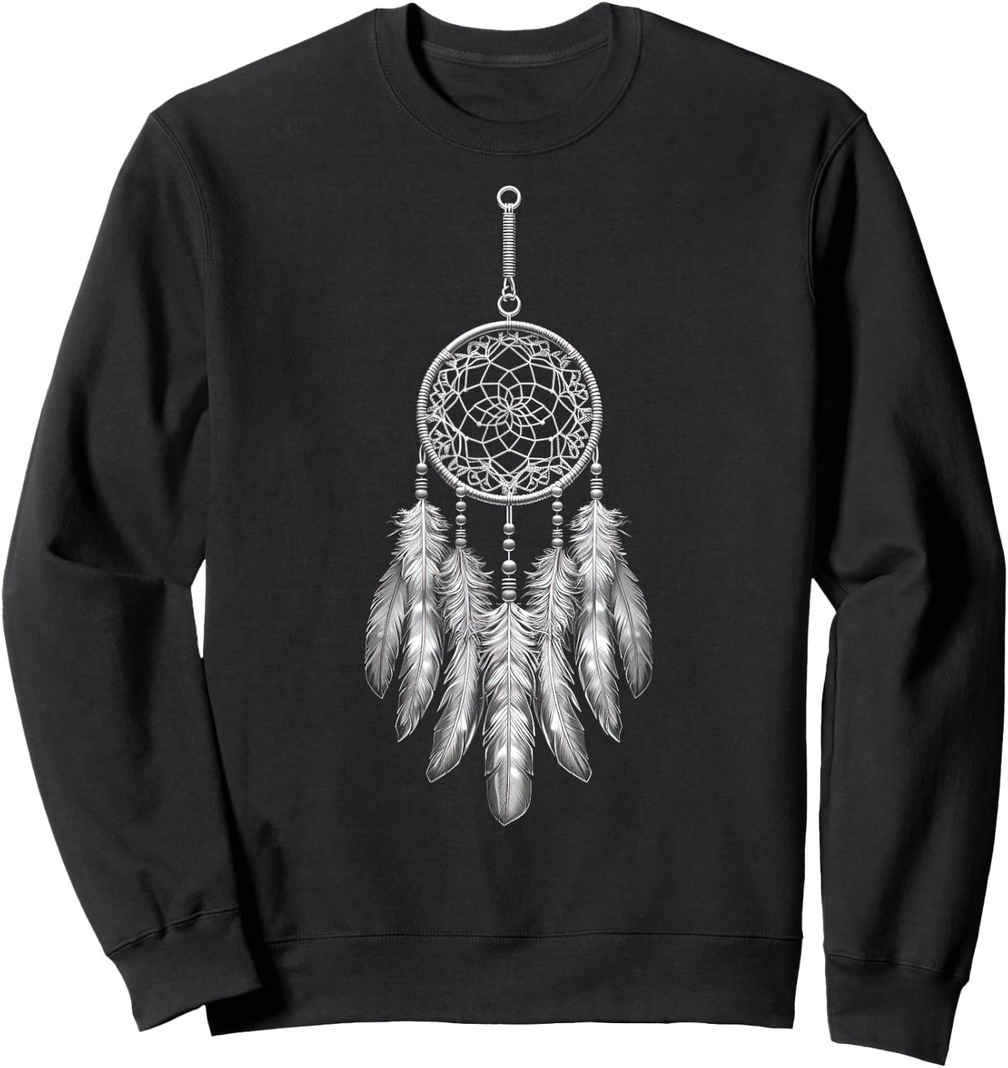 Dream Catcher Native American Hummingbird Sweatshirt - Sweatshirt | Black