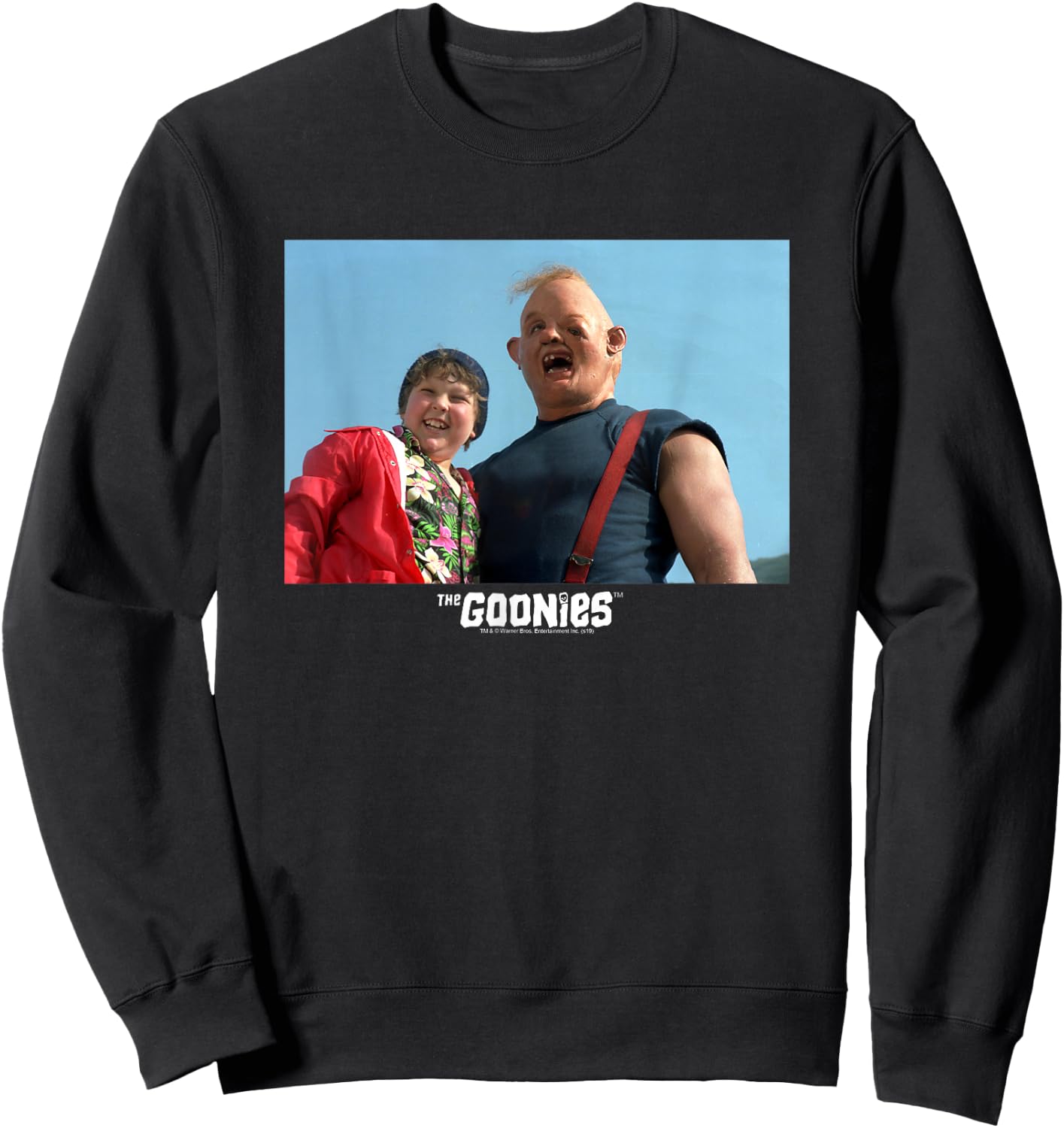 The Goonies Chunk and Sloth Sweatshirt - Sweatshirt | Black