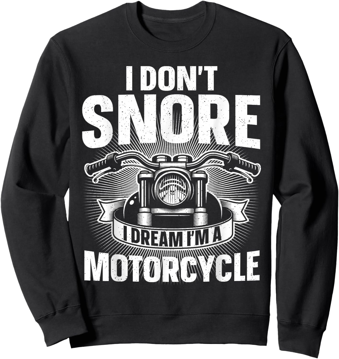 Funny Motorcycle Design Dad Biker Motorcycle Lover Sweatshirt - Sweatshirt | Black
