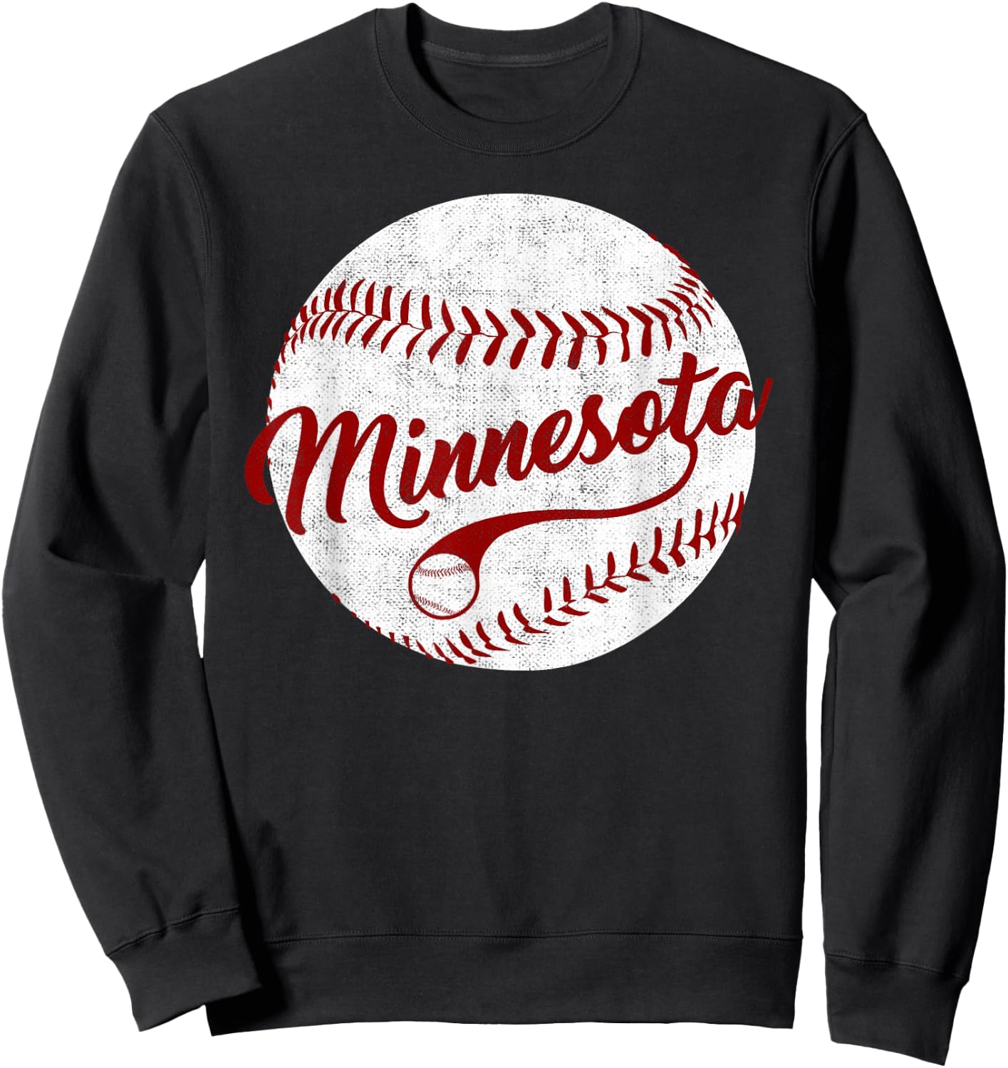 Baseball Minnesota Team Love Baseball National Pastime Men Sweatshirt - Sweatshirt | Black