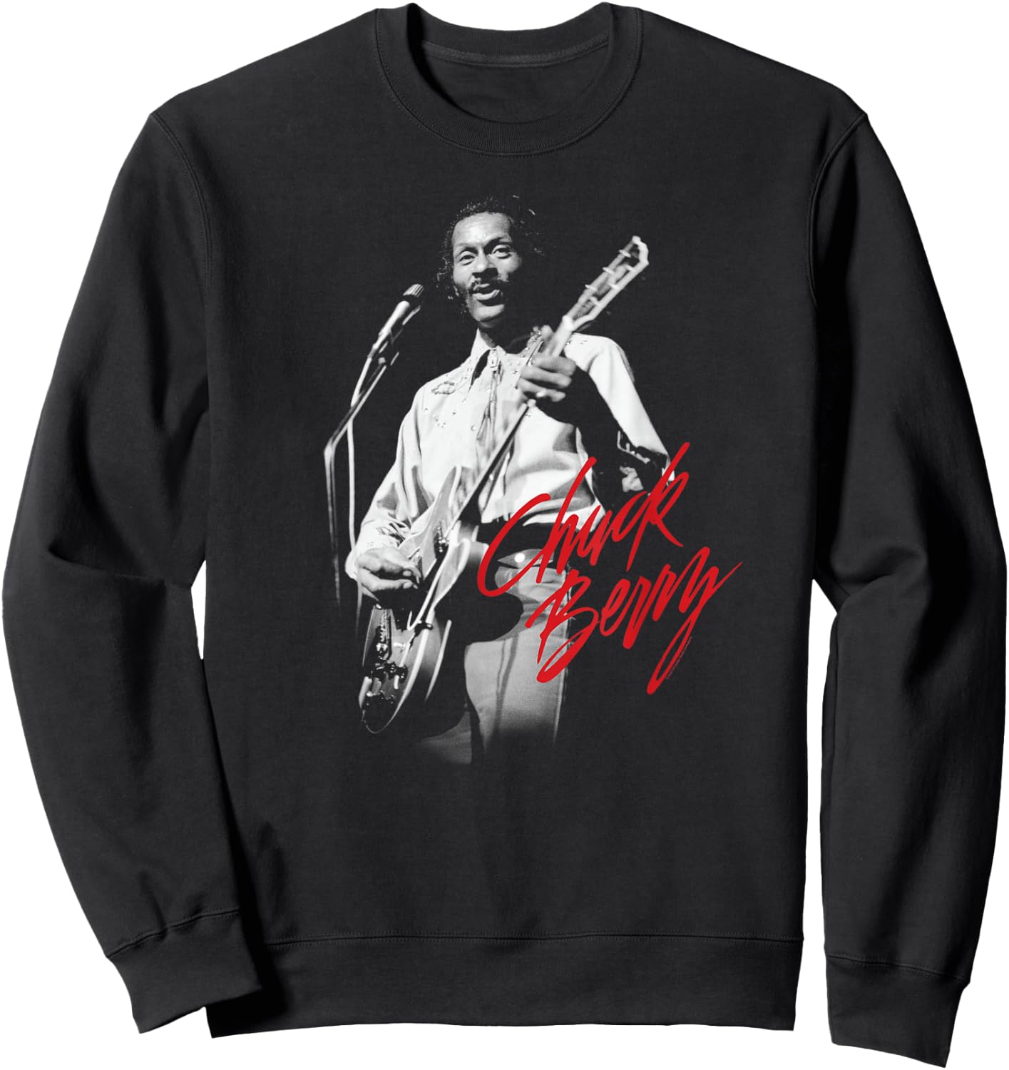 Chuck Berry Guitar Photo Sweatshirt - Sweatshirt | Black