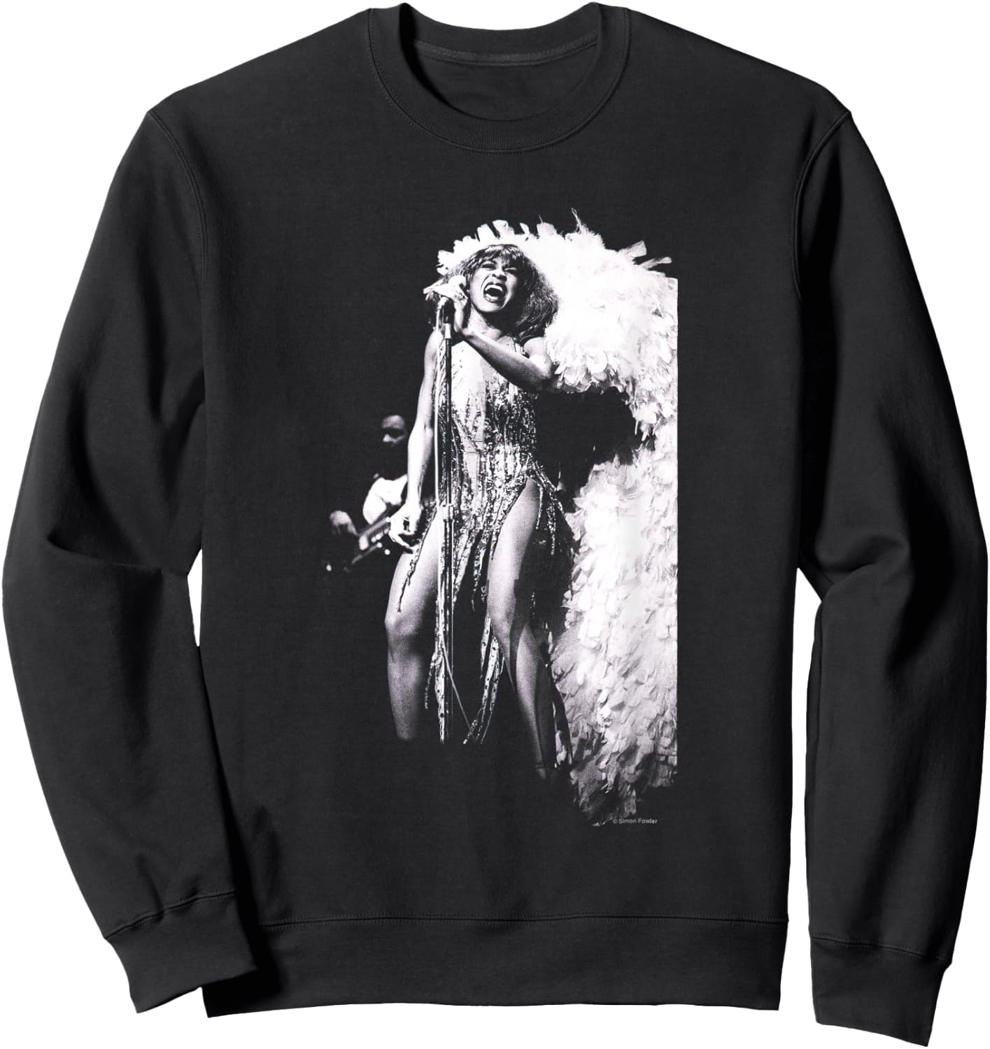 Singer Tina Turner Live On Stage By Simon Fowler Sweatshirt - Sweatshirt | Black