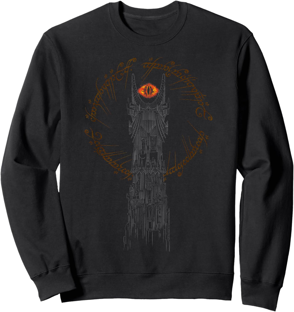 The Lord of the Rings Tower of Mordor Sweatshirt - Sweatshirt | Black
