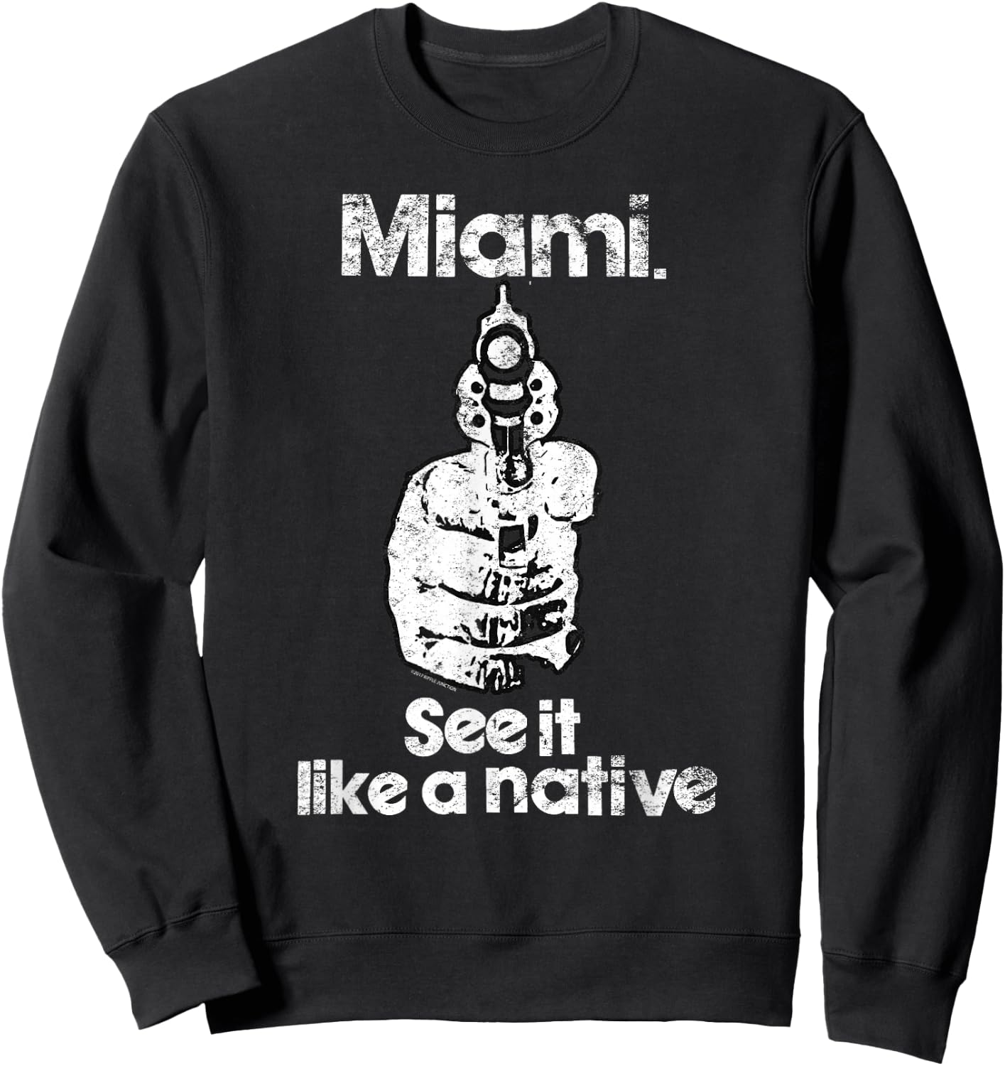 Ripple Junction Miami See it like a native Sweatshirt - Sweatshirt | Black