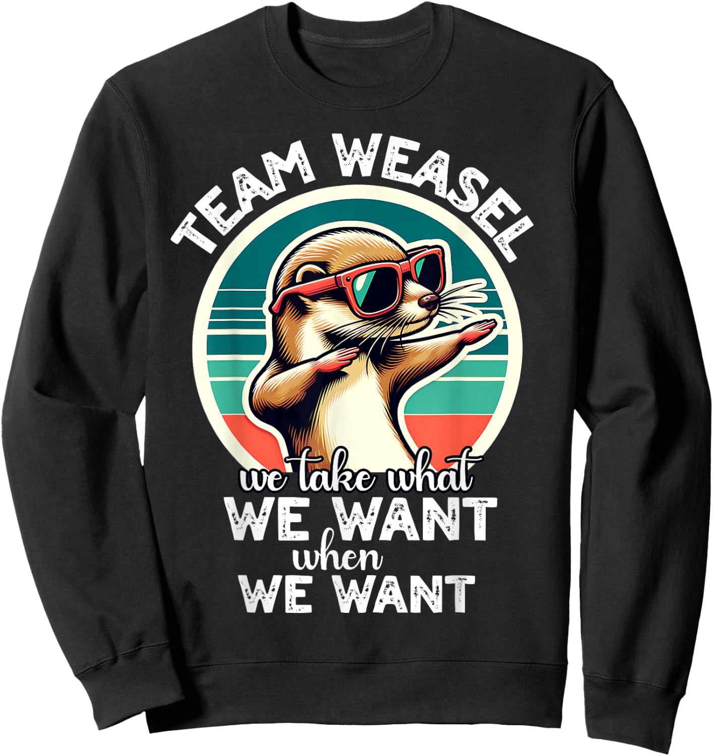 Funny Weasel Sweatshirt - Sweatshirt | Black