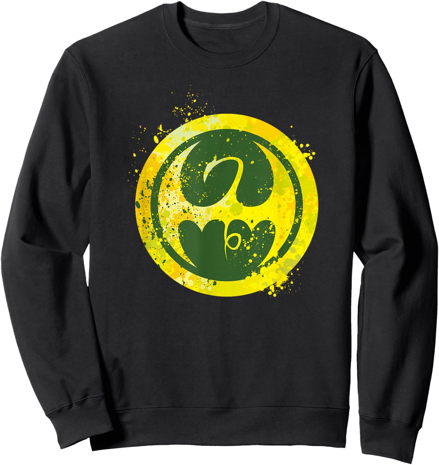 Marvel Iron Fist Dragon Splatter Comic Color Logo Sweatshirt - Sweatshirt | Black