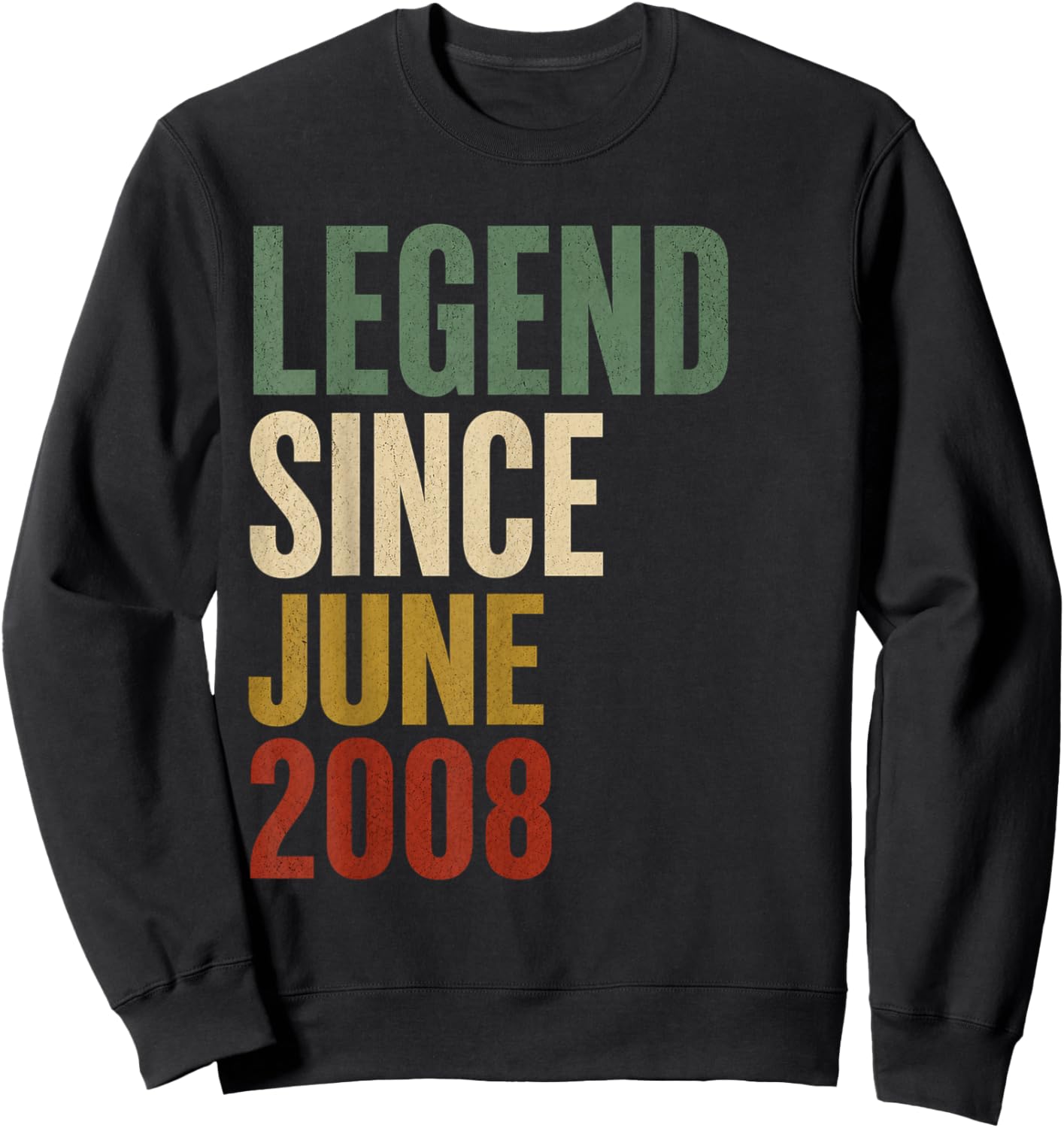18 Years Old Legend Since May 2008 18th Birthday Gifts Sweatshirt - Sweatshirt | Black