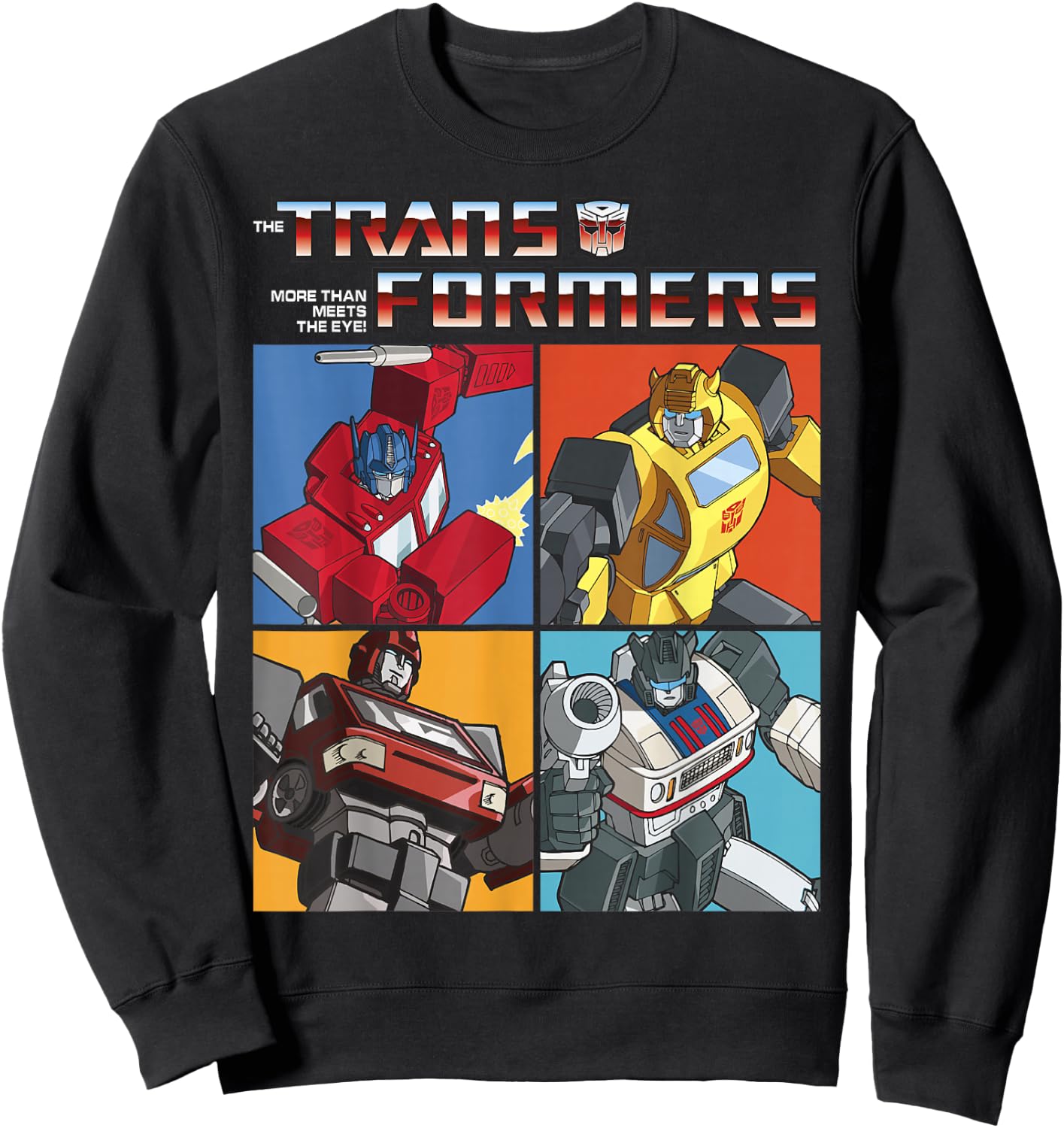 Transformers Retro Autobots Box Up Logo Sweatshirt - Sweatshirt | Black