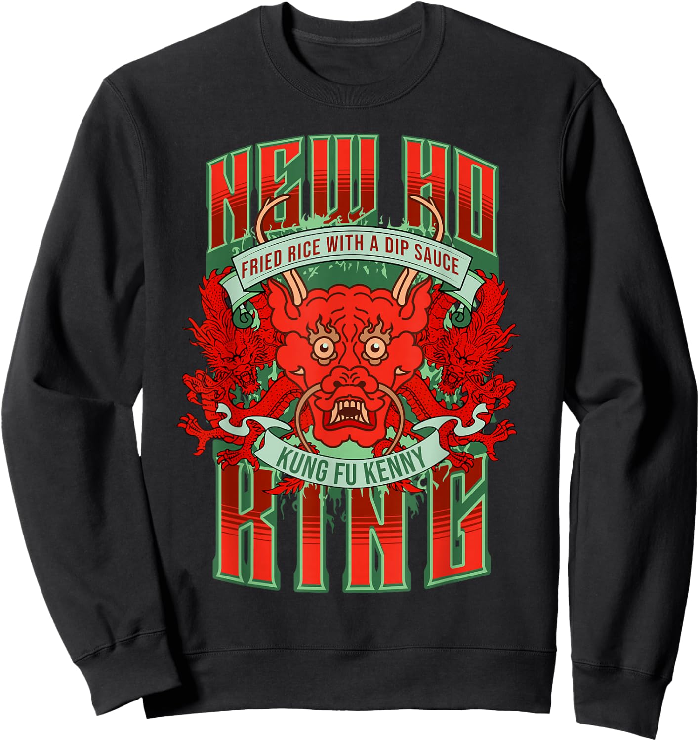 New ho king Kendrick euphoria kung fu kenny reference Sweatshirt - Sweatshirt | Black