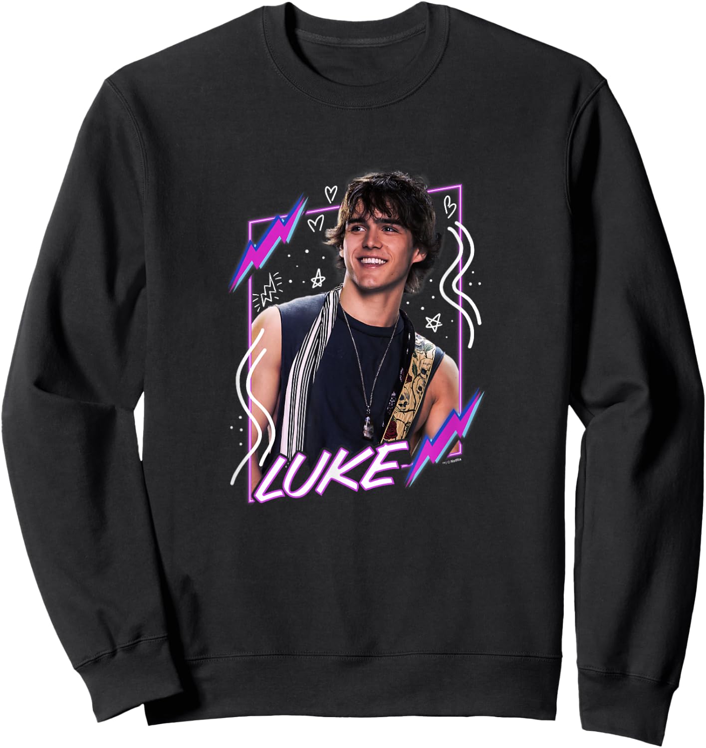 Julie and The Phantoms Luke Portrait Sweatshirt - Sweatshirt | Black