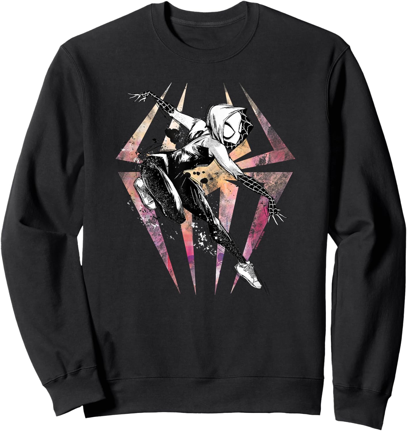 Marvel Spider-Man Across The Spider-Verse Part 1 Gwen Sweatshirt - Sweatshirt | Black