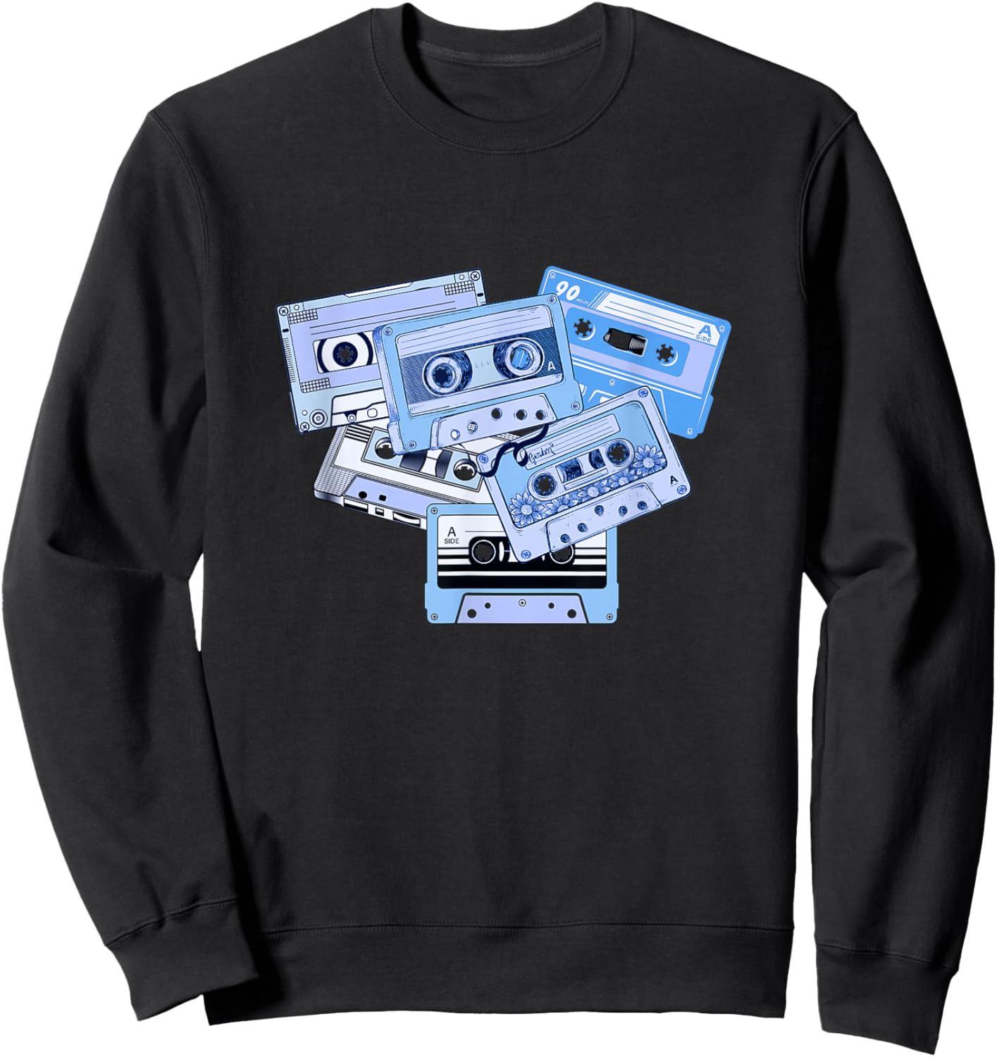 Blue Tapes light Blue Graphic Sweatshirt - Sweatshirt | Black