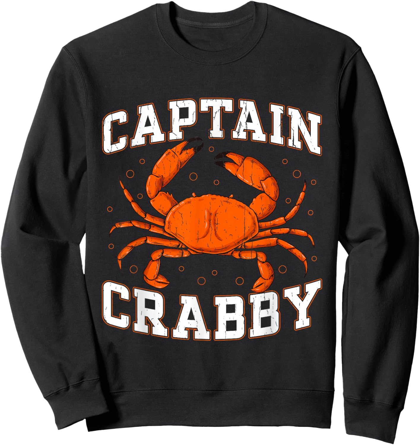 Captain Crabby - Crustacean Crabber Sweatshirt - Sweatshirt | Black