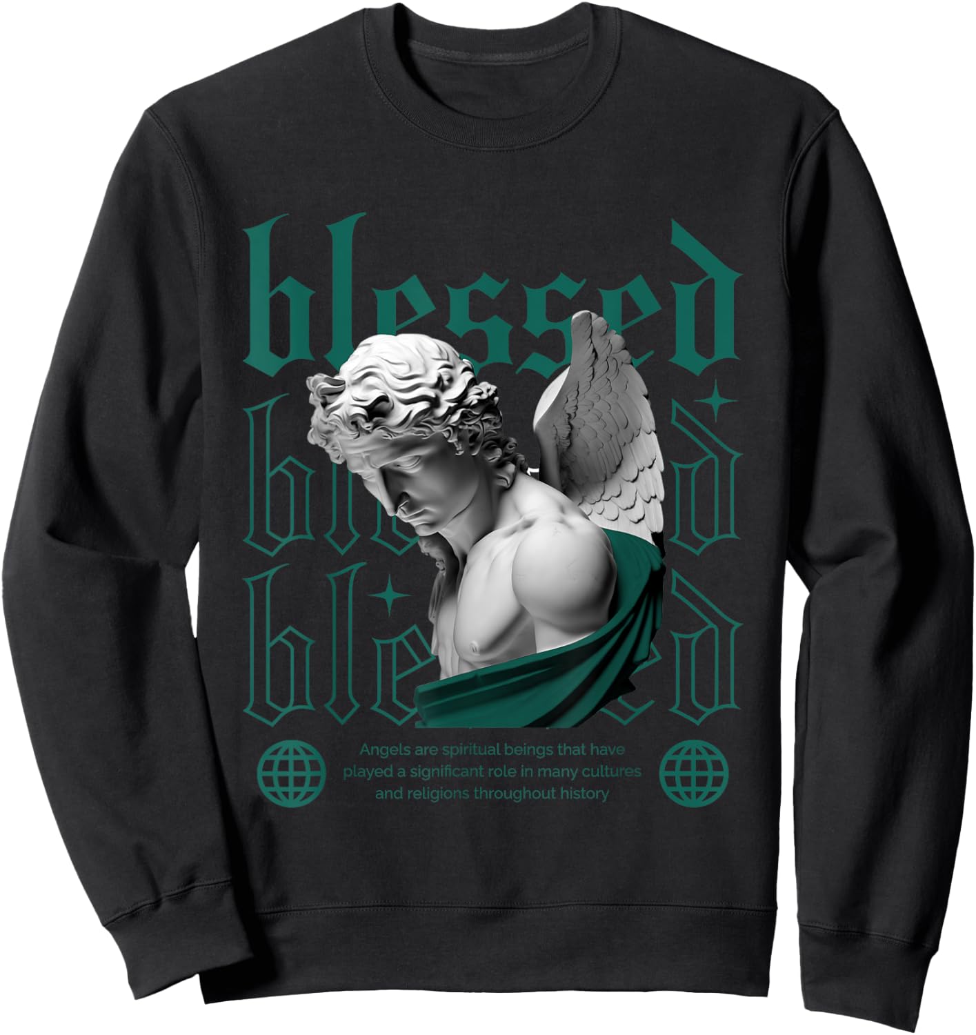 Blessed Oxidized Green 4s Matching Women Sweatshirt - Sweatshirt | Black