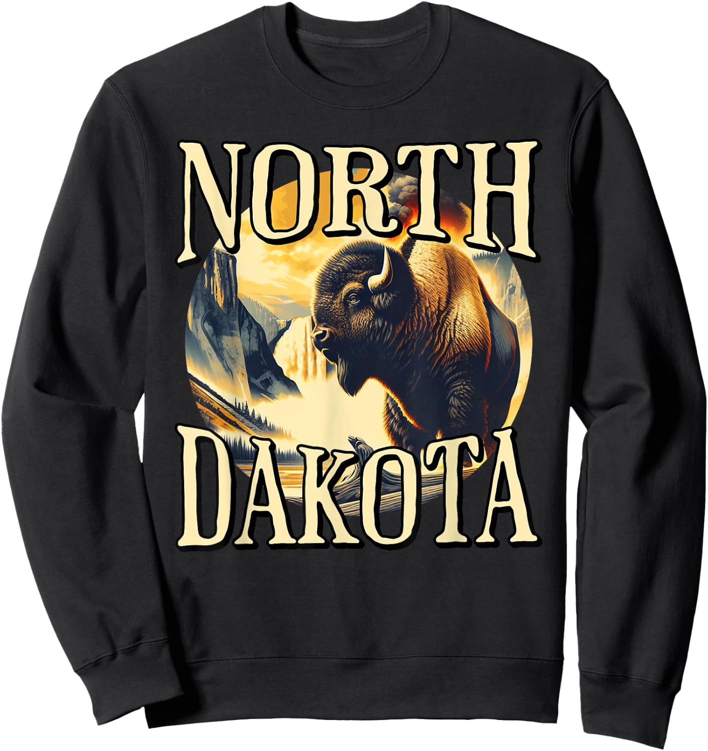 North Dakota Sweatshirt - Sweatshirt | Black