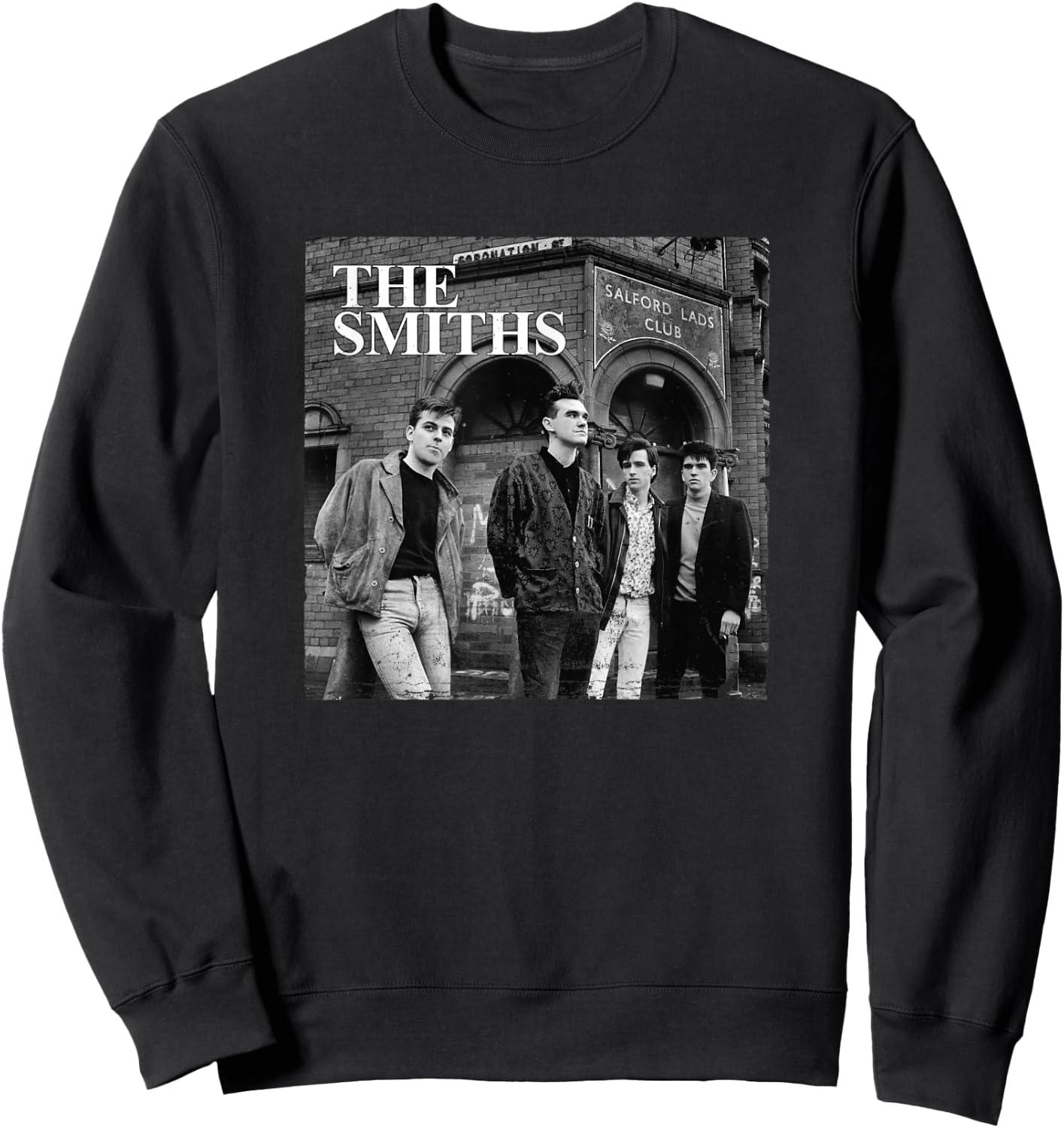 The Smiths Salford Lads Club Band Photo by Stephen Wright Sweatshirt - Sweatshirt | Black