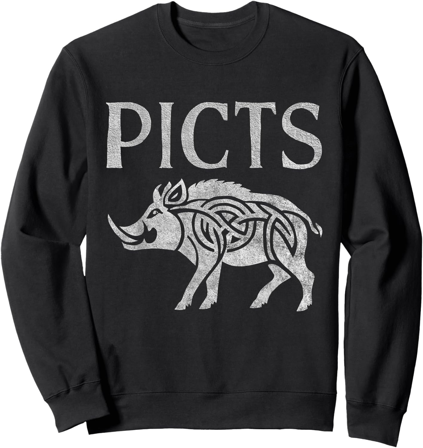 Picts Symbol Ancient and Medical Scotland History Sweatshirt - Sweatshirt | Black
