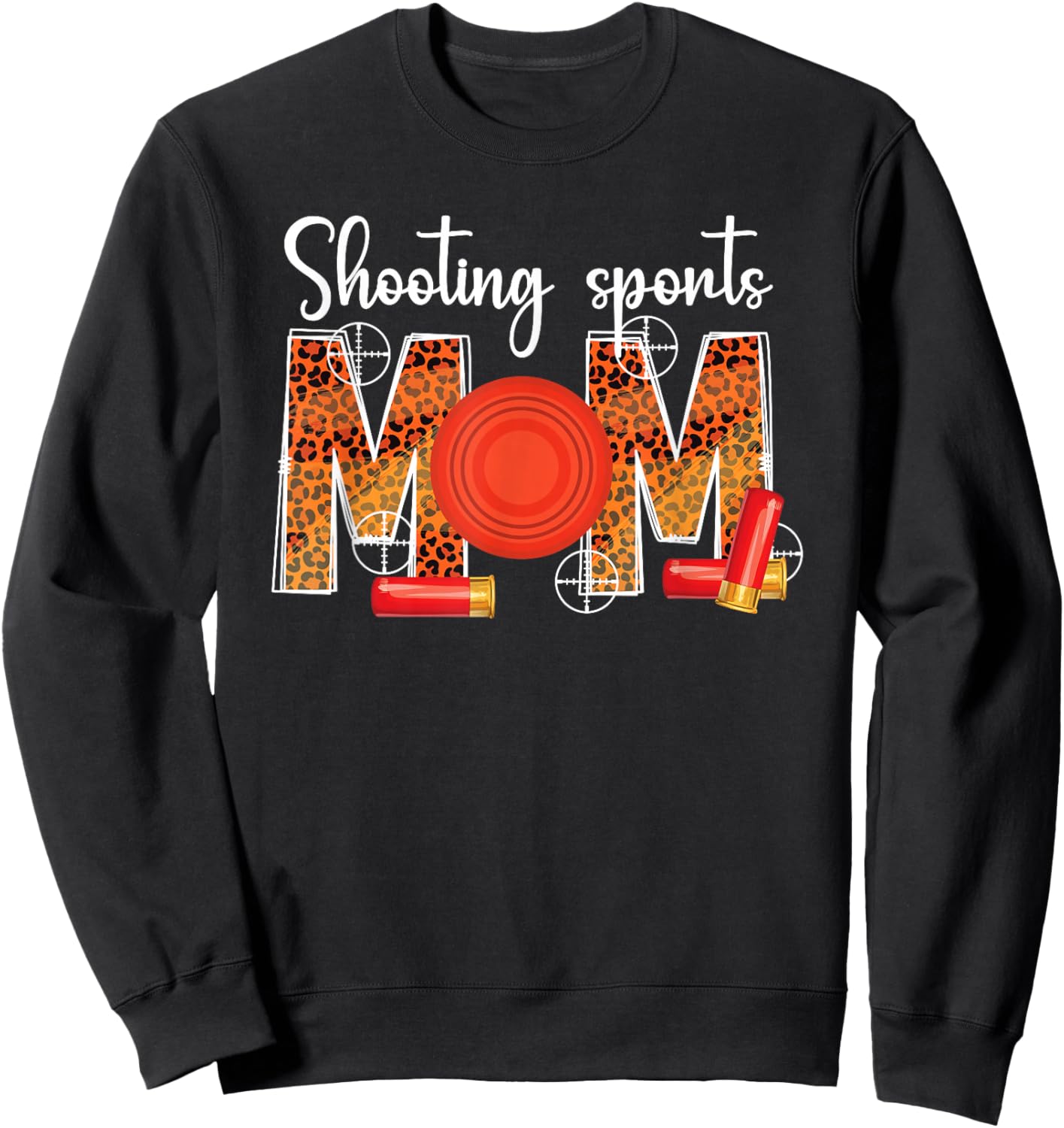 Shooting Sports Mom Leopard Shooting Sports Mama Sweatshirt - Sweatshirt | Black
