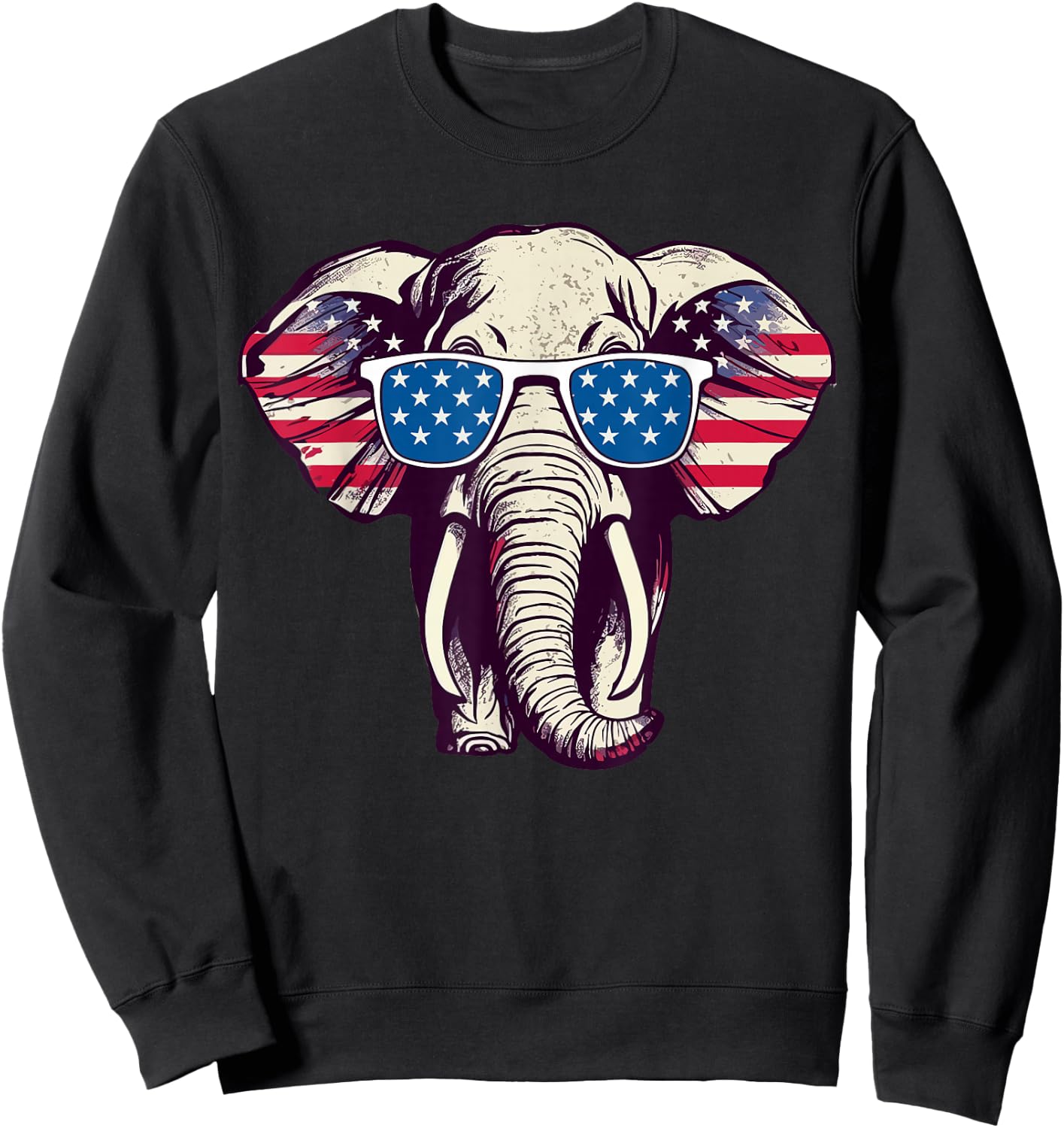 Cool Elephant Republican Cool Elephant Gifts Elephants Sweatshirt - Sweatshirt | Black