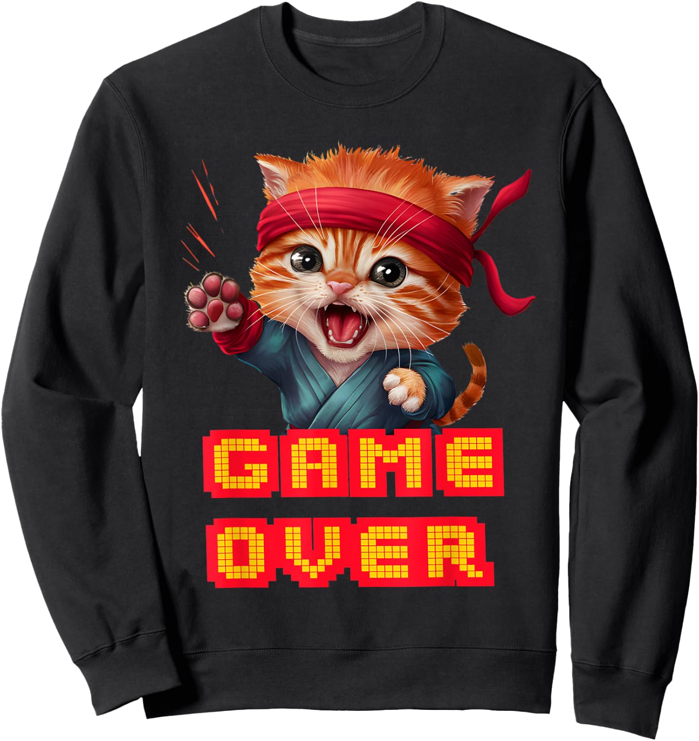 Be A Roaring Kitty Game The Stop Orange Bandana Meme Sweatshirt - Sweatshirt | Black