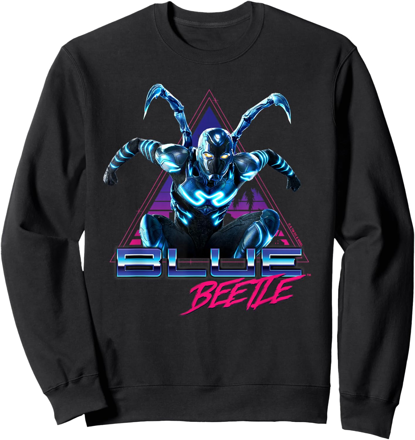 Blue Beetle Movie Leaping Triangle Sweatshirt - Sweatshirt | Black