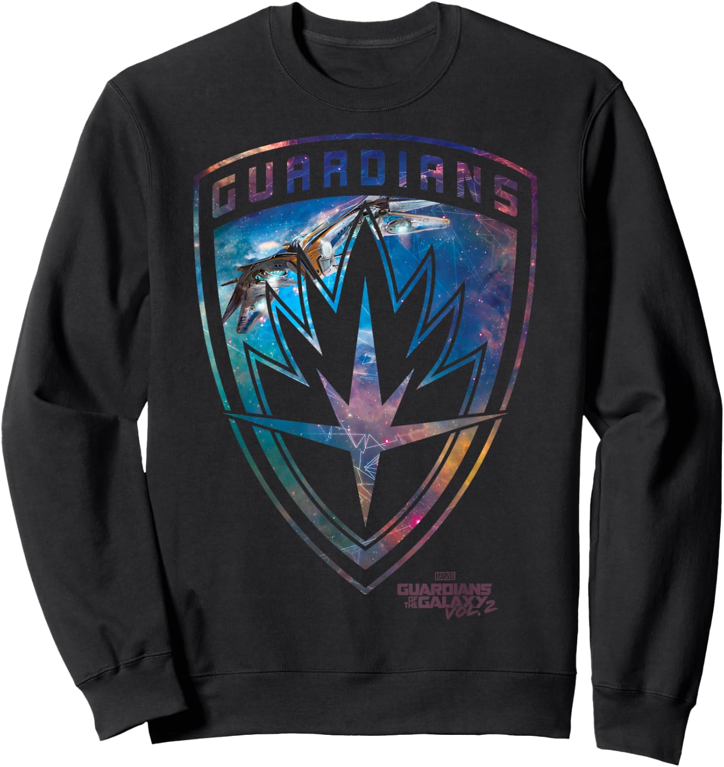Marvel Guardians of The Galaxy Vol 2 Rainbow Ravager Badge Sweatshirt - Sweatshirt | Black