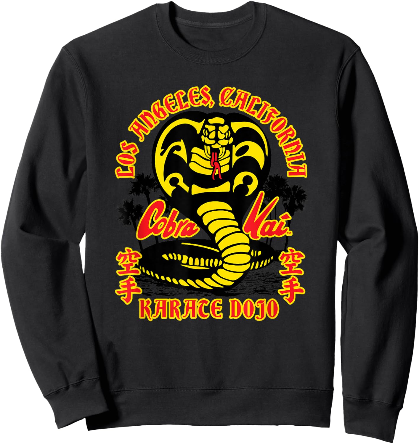 Cobra Kai Karate Dojo Los Angeles Cobra Logo TV Show Sweatshirt - Sweatshirt | Black