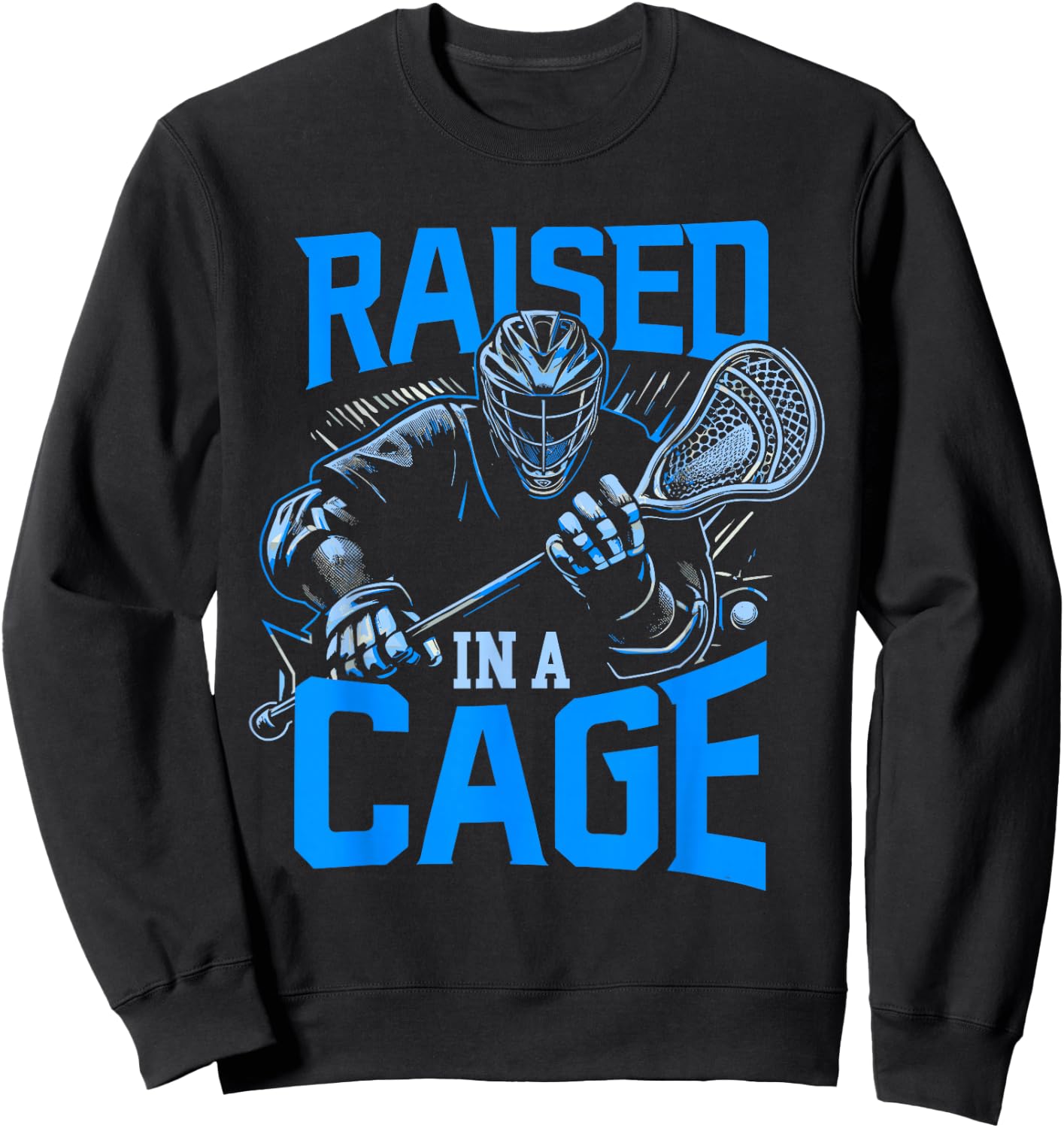 Lacrosse Player Lacrosse Goalie Lax Goalie Sweatshirt - Sweatshirt | Black
